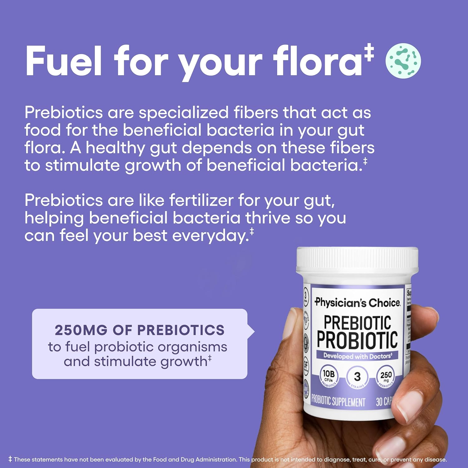 Physician's CHOICE Prebiotic-Probiotic + Digestive Multi-enzymes 60CT - Digestive Health Bundle