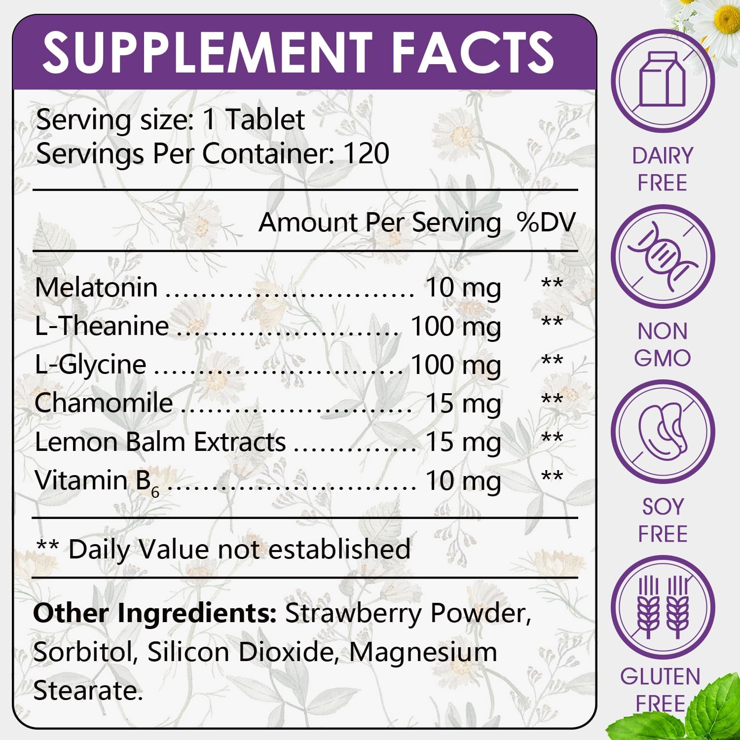CANLIST Extra Strength Melatonin 10mg Tablets, Sleep Support, Fall Asleep Faster, Non-Habit Forming Sleep Aids for Adults, Sleep Cycle Regulation, Vegan, Non-GMO & Gluten-Free, 120 Tablets