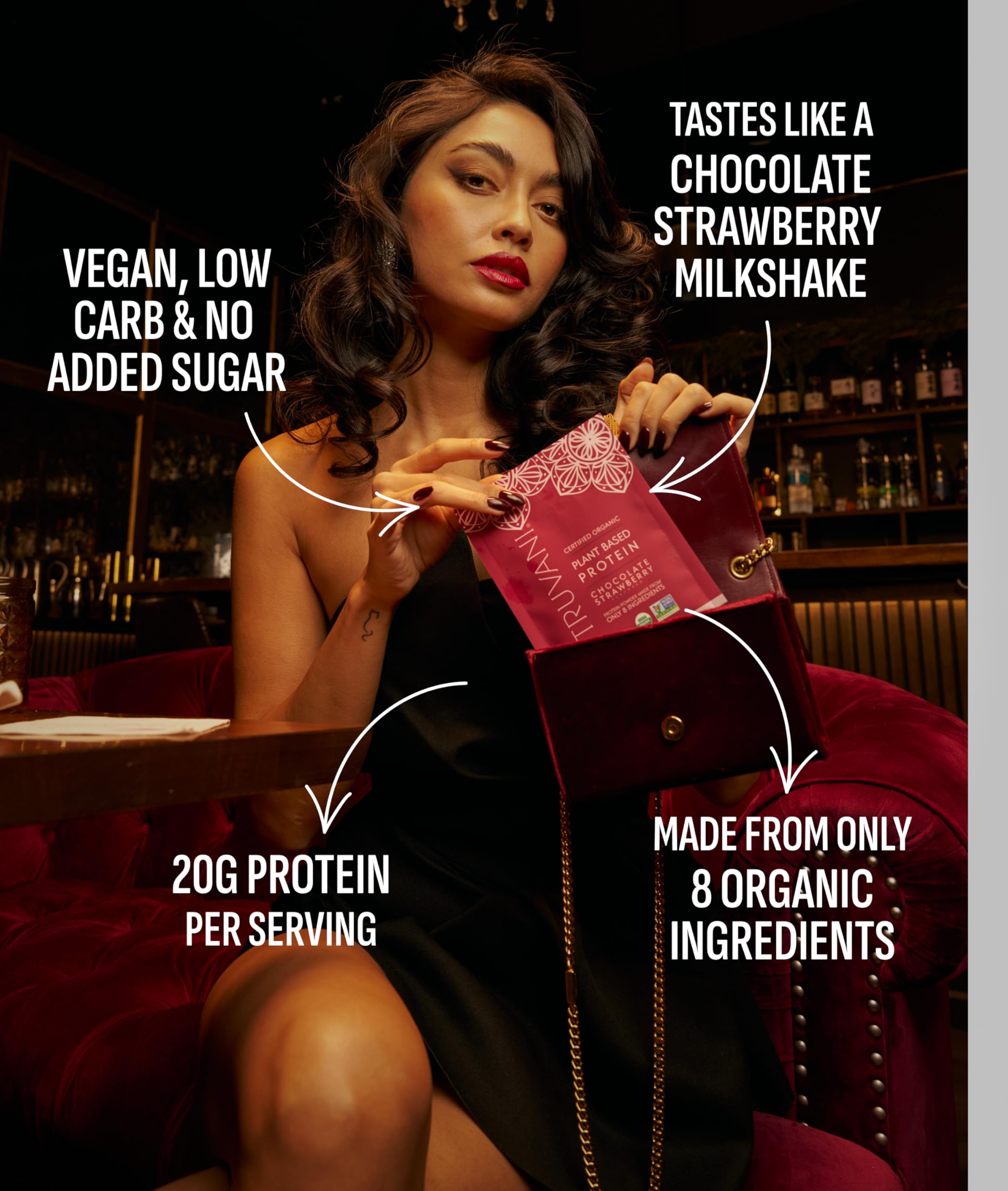 Truvani Organic Plant Based Protein Powder | Vanilla | 18 Servings | Vegan | 20g Pea Protein | Keto | Gluten & Dairy Free | Low Carb | No Added Sugar