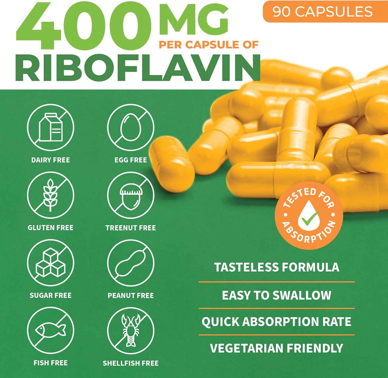 ForestLeaf Riboflavin & Magnesium Migraine Supplement - Riboflavin 400mg for Headache Relief - Ultimate Magnesium Bundle with B2 Vitamin 400mg for Headache Migraine Relief Capsules