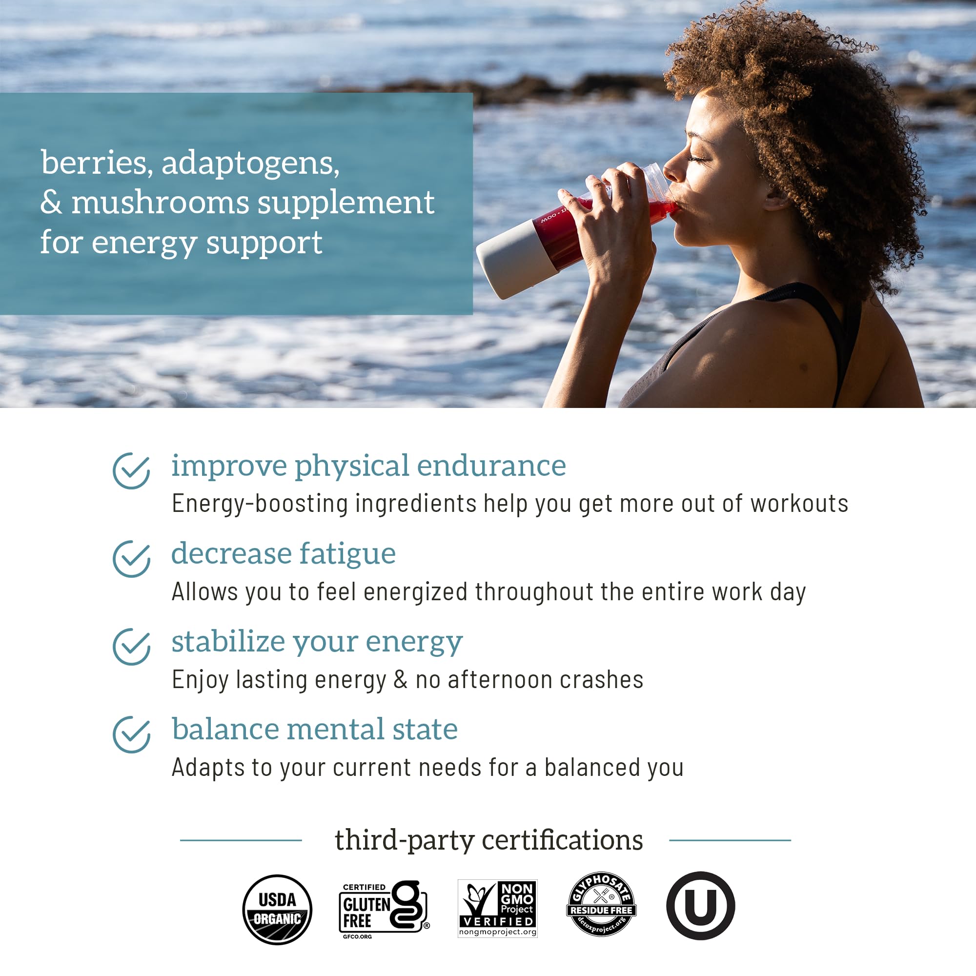 Organifi Red Juice - Energy Powder Reduces Afternoon Crashes and Boosts Digestion and Immune System, 30 Servings