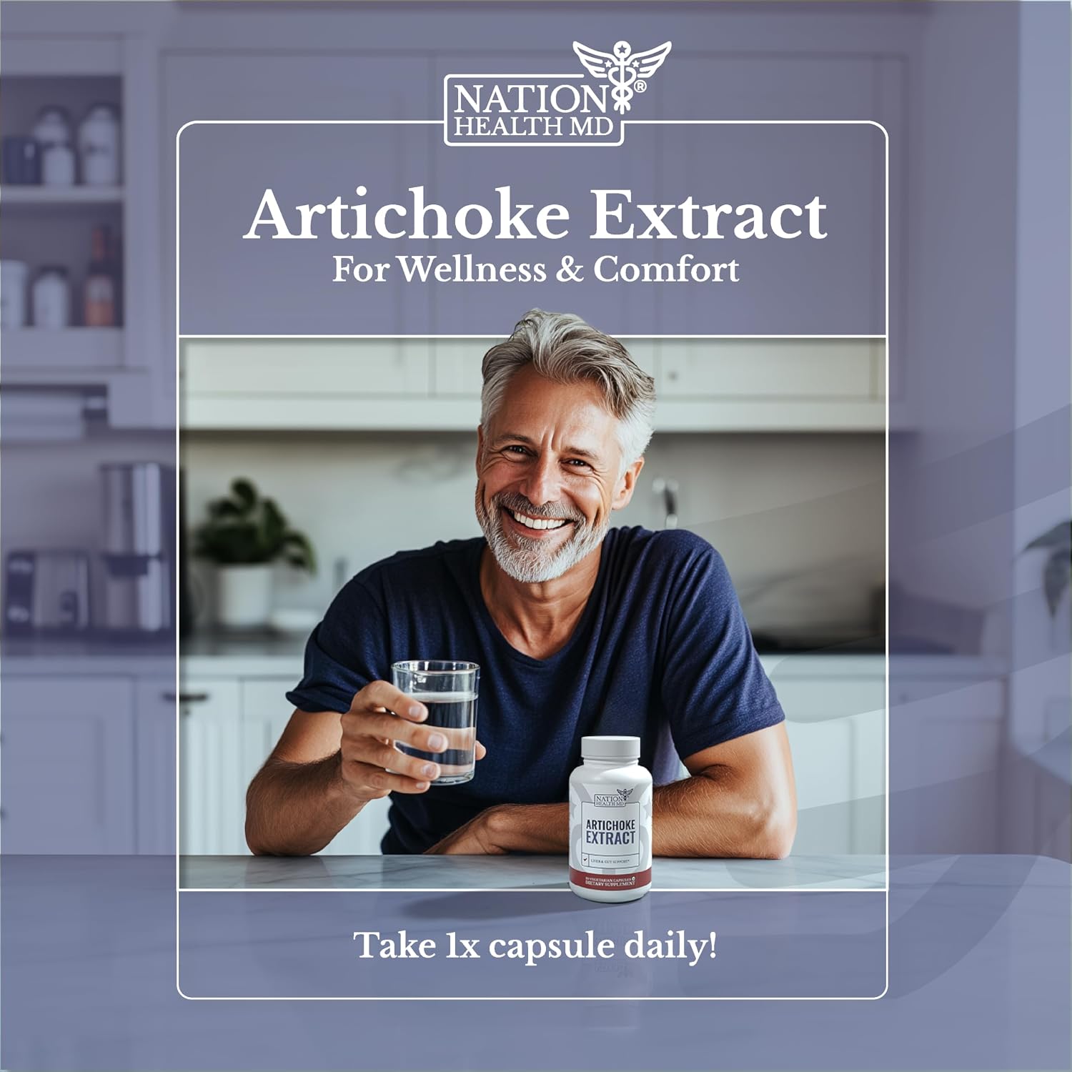 Artichoke Extract 500 mg | Liver Support Supplements | Natural Artichoke Extract, Liver Health Supplement, Digestive Support, Vegan, Gluten Free. 30 Days Supply. 30 Capsules