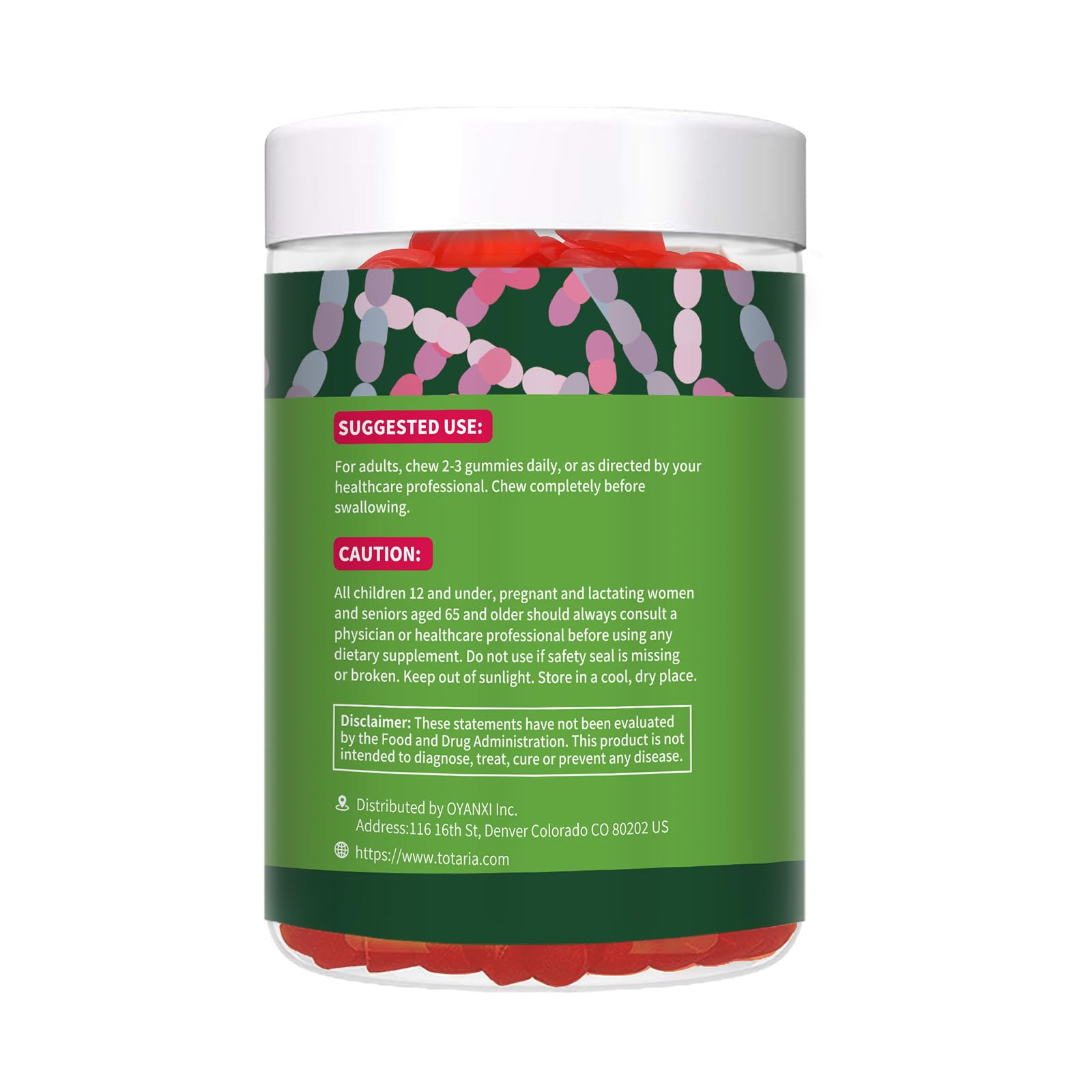 9-in-1 Probiotic Prebiotic Fiber Gummies for Adults & Teens, Sugar-free Fiber Supplement with Psyllium Husk, FOS, Inulin, ACV & 5 Billion CFU Bacillus Coagulans - PrimeBioHealth - canada supplements