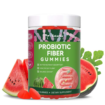 9-in-1 Probiotic Prebiotic Fiber Gummies for Adults & Teens, Sugar-free Fiber Supplement with Psyllium Husk, FOS, Inulin, ACV & 5 Billion CFU Bacillus Coagulans - PrimeBioHealth - canada supplements