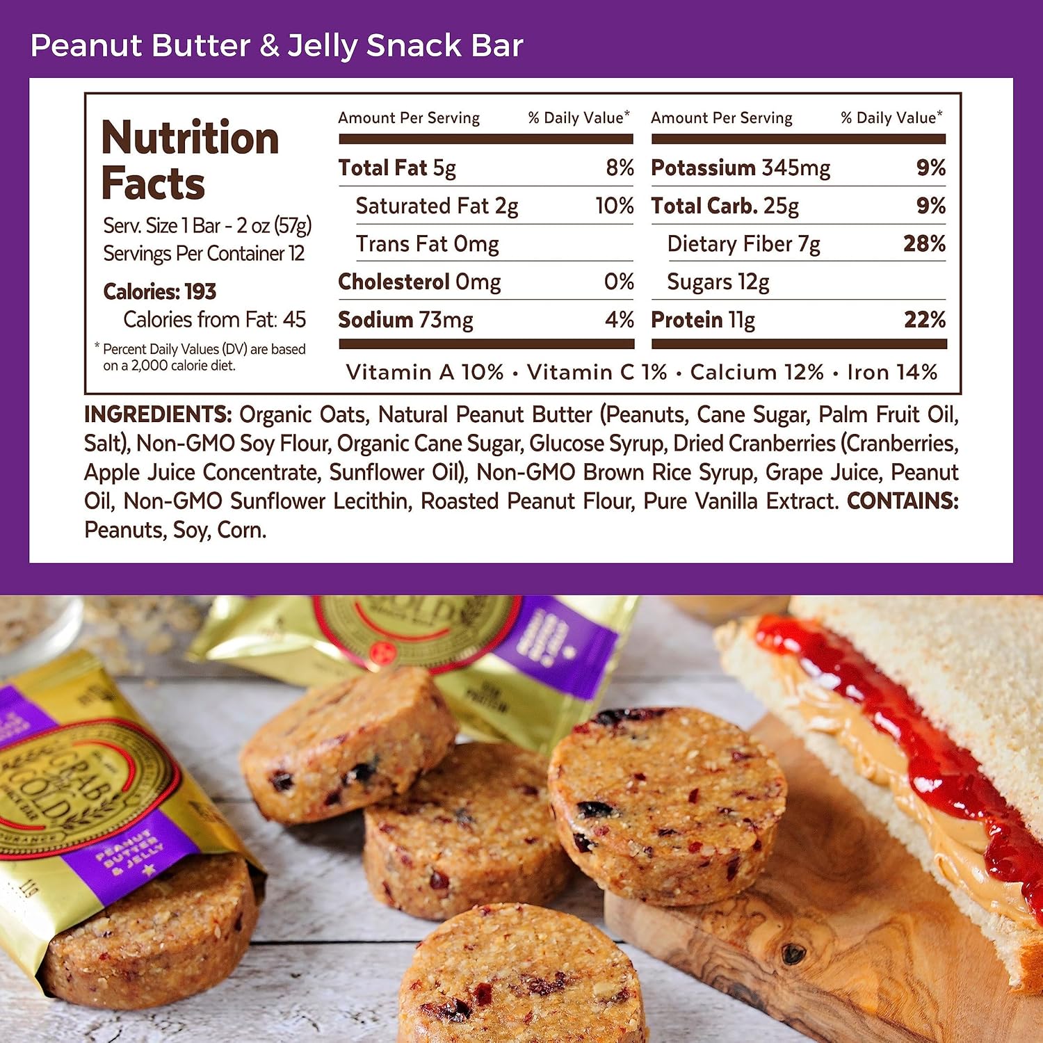 Grab The Gold PB&J Protein Bars & Immune Gummies Bundle