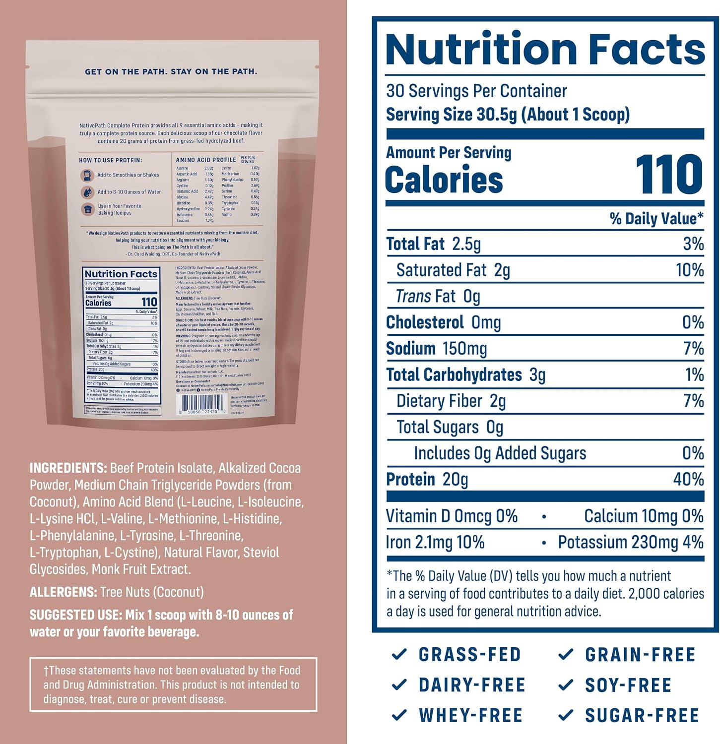 NativePath Complete Protein Vanilla and Chocolate Bundle with Shaker Cup