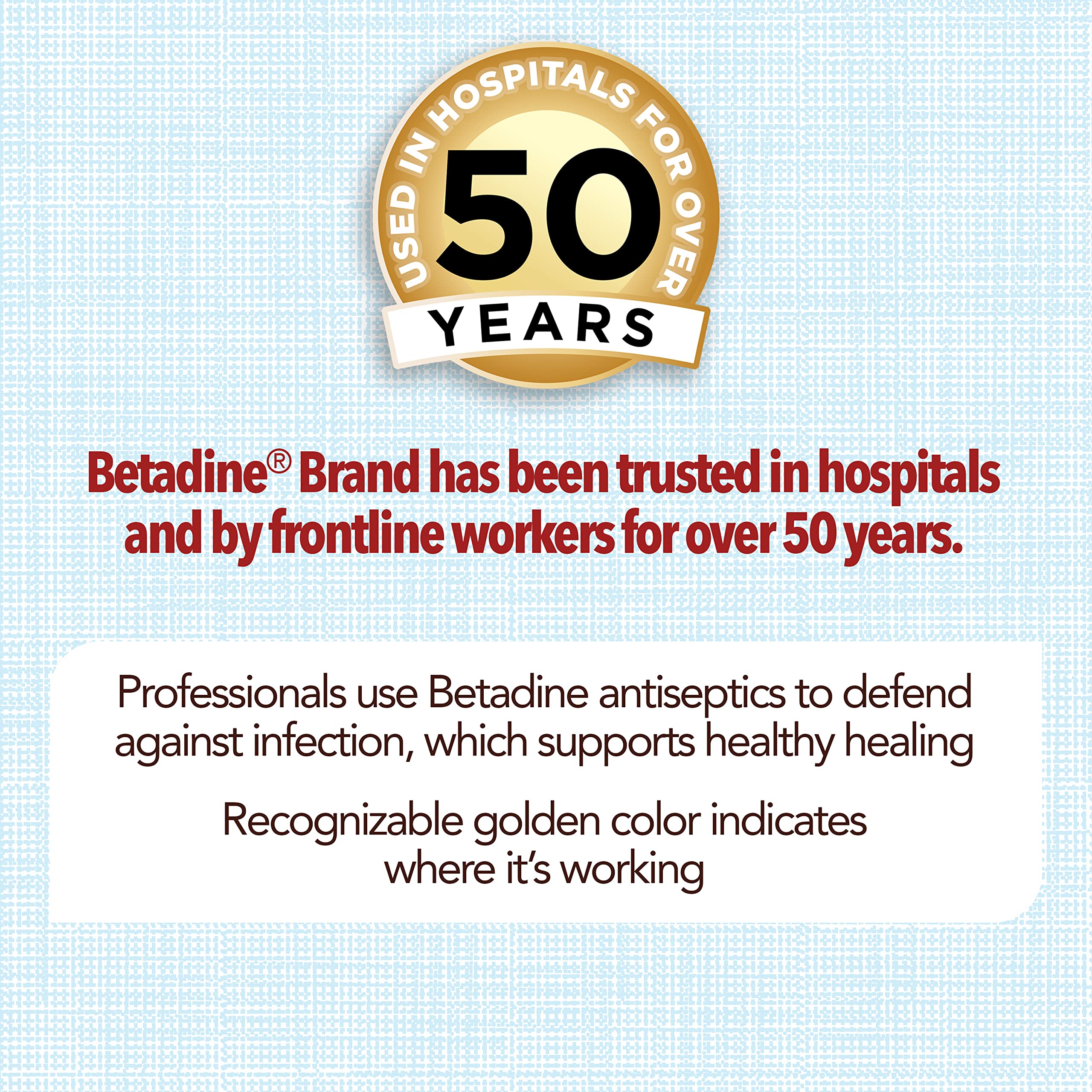 Betadine Antiseptic First Aid Solution, Povidone-Iodine 10%, Infection Protection, Kills Germs in Minor Cuts Scrapes and Burns, No Sting Promise, No Alcohol or Hydrogen Peroxide, 8 FL OZ