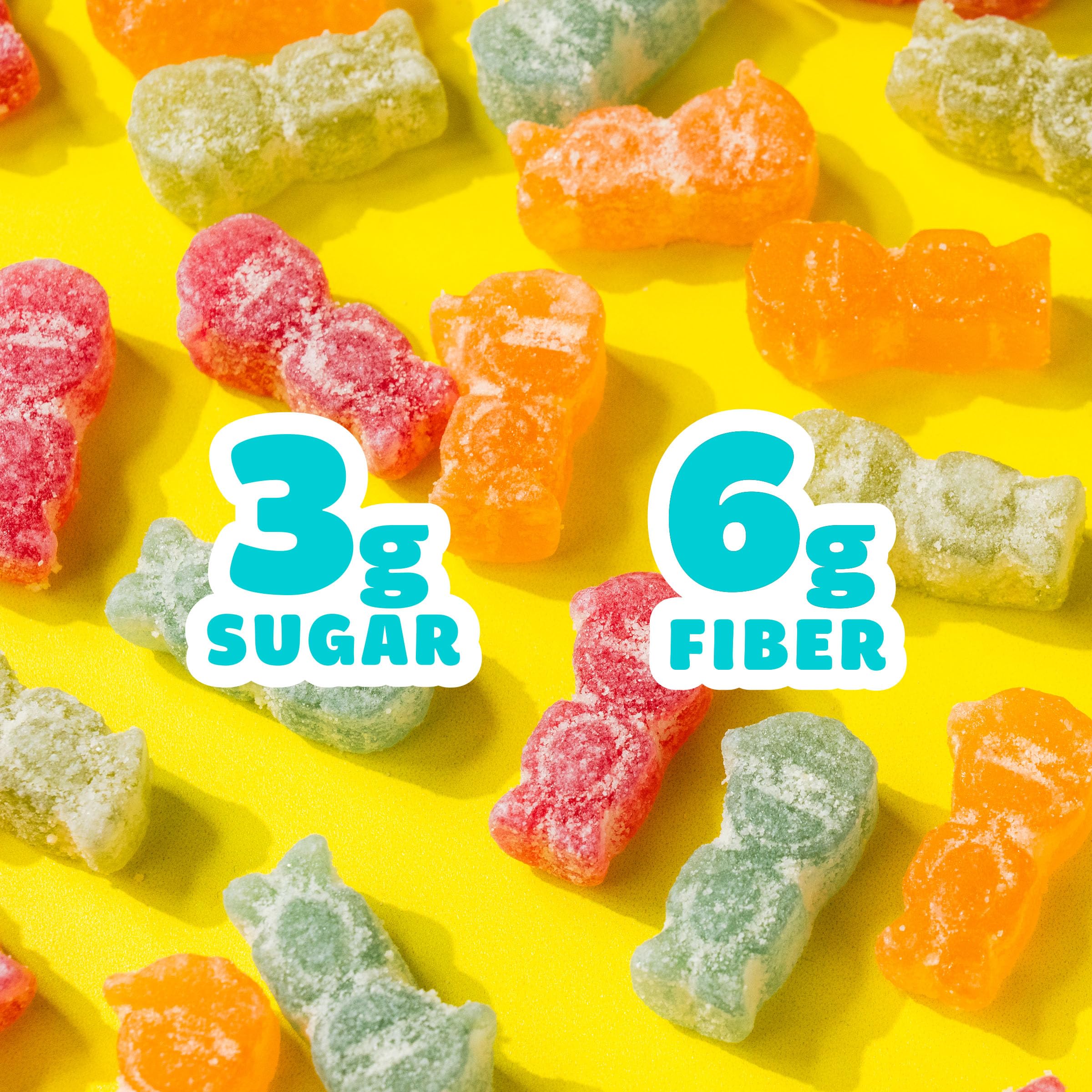 SmartSweets Sweet Fish, Low Sugar Gummy Candy (3g), Low Calorie (130), Gluten-Free -1.8oz (Pack of 6) Packaging may vary | Gluten Free, Plant Based, Healthy Snacks For Adults & Kids, Fiber Candy, Fun Chewy Berry Flavored Gummies, Healthy Candy