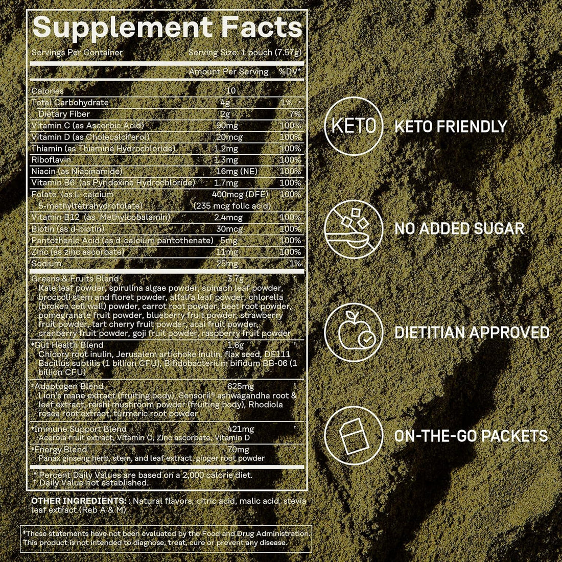 FACTOR FORM Daily Greens Superfood Powder | 5 Functional Blends for Gut Health, Energy & Immunity | Prebiotics, Probiotics, Adaptogens, B Vitamins (7 Servings, Individual Packets) FACTOR FORMBuy Supplements Australia