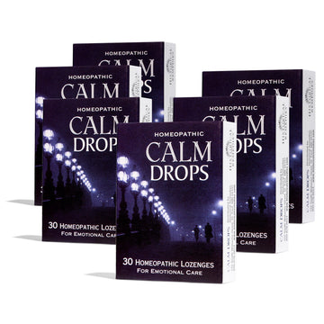 Historical Remedies Calm Drops Homeopathic Lozenges (6 Pack)| Natural Care for Emotional Relief, Vegan & Gluten-Free Organic Vanilla Flavor Drops to Promote Relaxation and a Sense of Calm