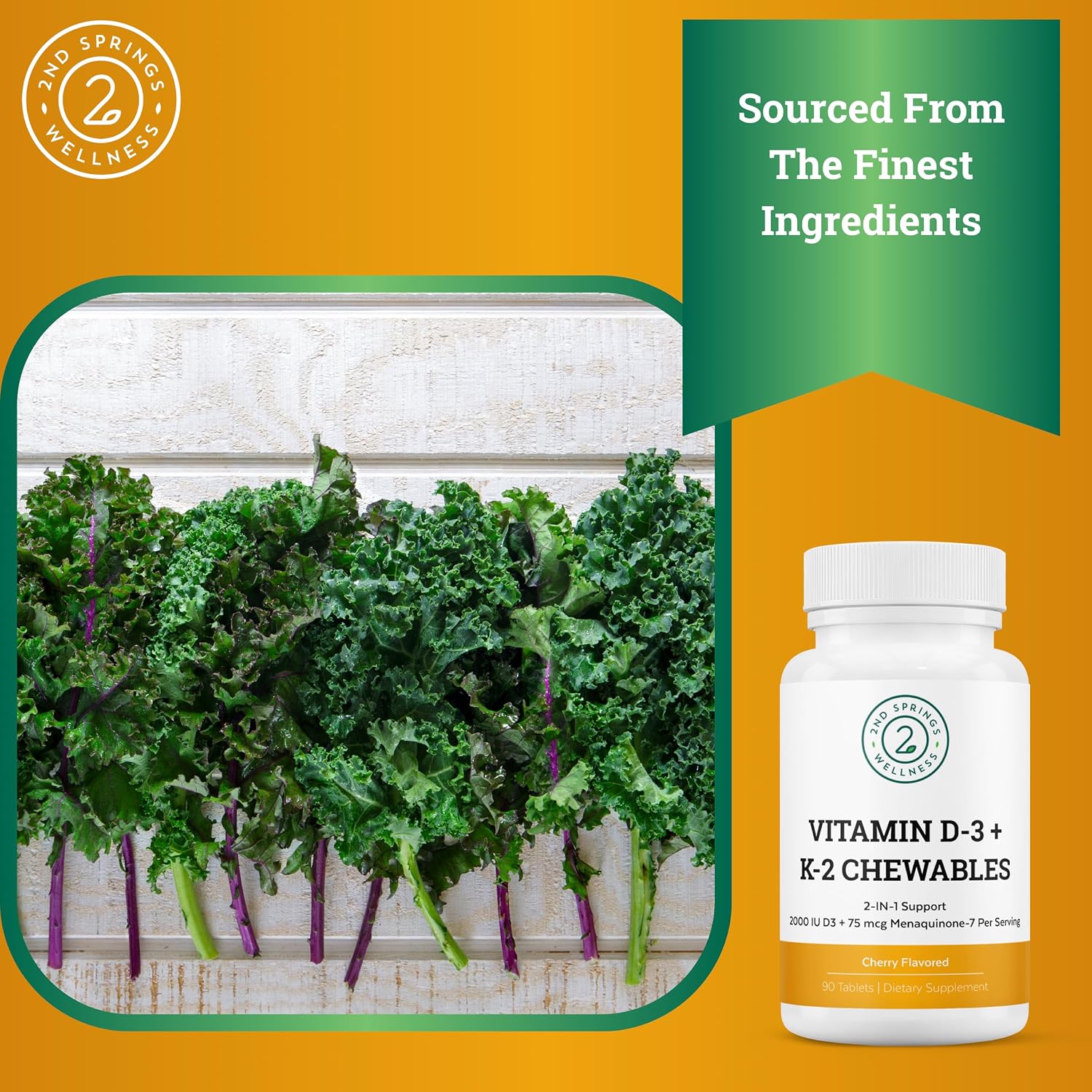 Women's Daily 7 Essentials, Vitamin D3 + K2 Chewables & Adaptogen Complex Bundle
