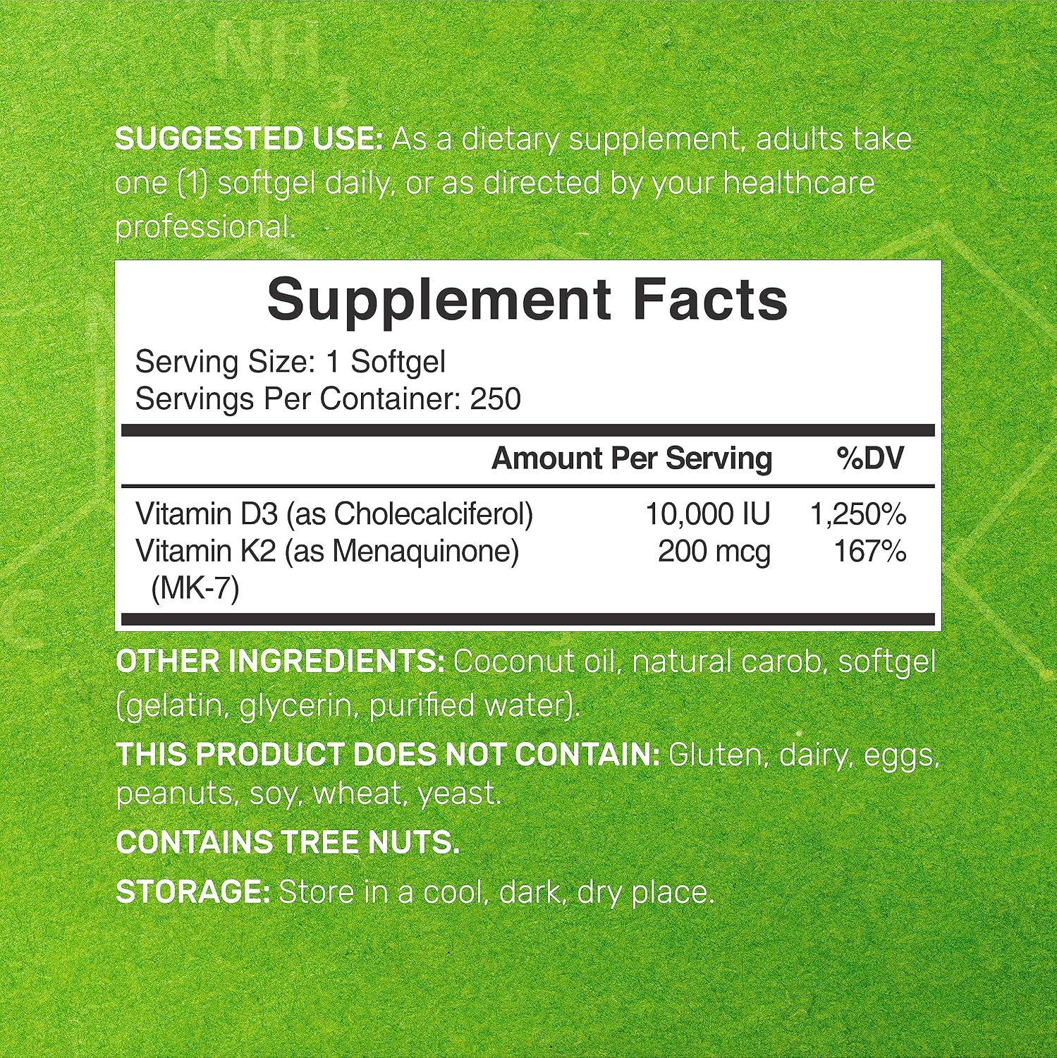DEAL SUPPLEMENT Vitamin D3 10,000iu + K2 200mcg Softgels & Magnesium Complex Veggie Capsules Bundle – Essential Sunshine Vitamins with Coconut Oil – High Absorption Chelated Minerals, 10-in-1