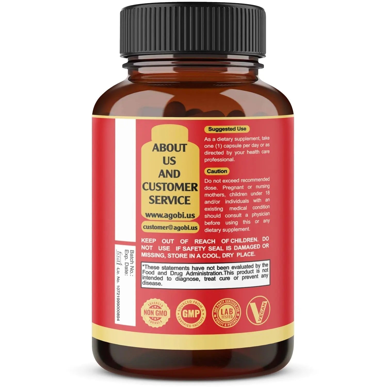 agobi D-Mannose Capsules - 7 Herbs with Cranberry, Dandelion, Hibiscus and More - Support Flush Impurities and Urinary Tract Health - 90 Vegan Capsules 3-Month Supply - PrimeBioHealth - canada supplements