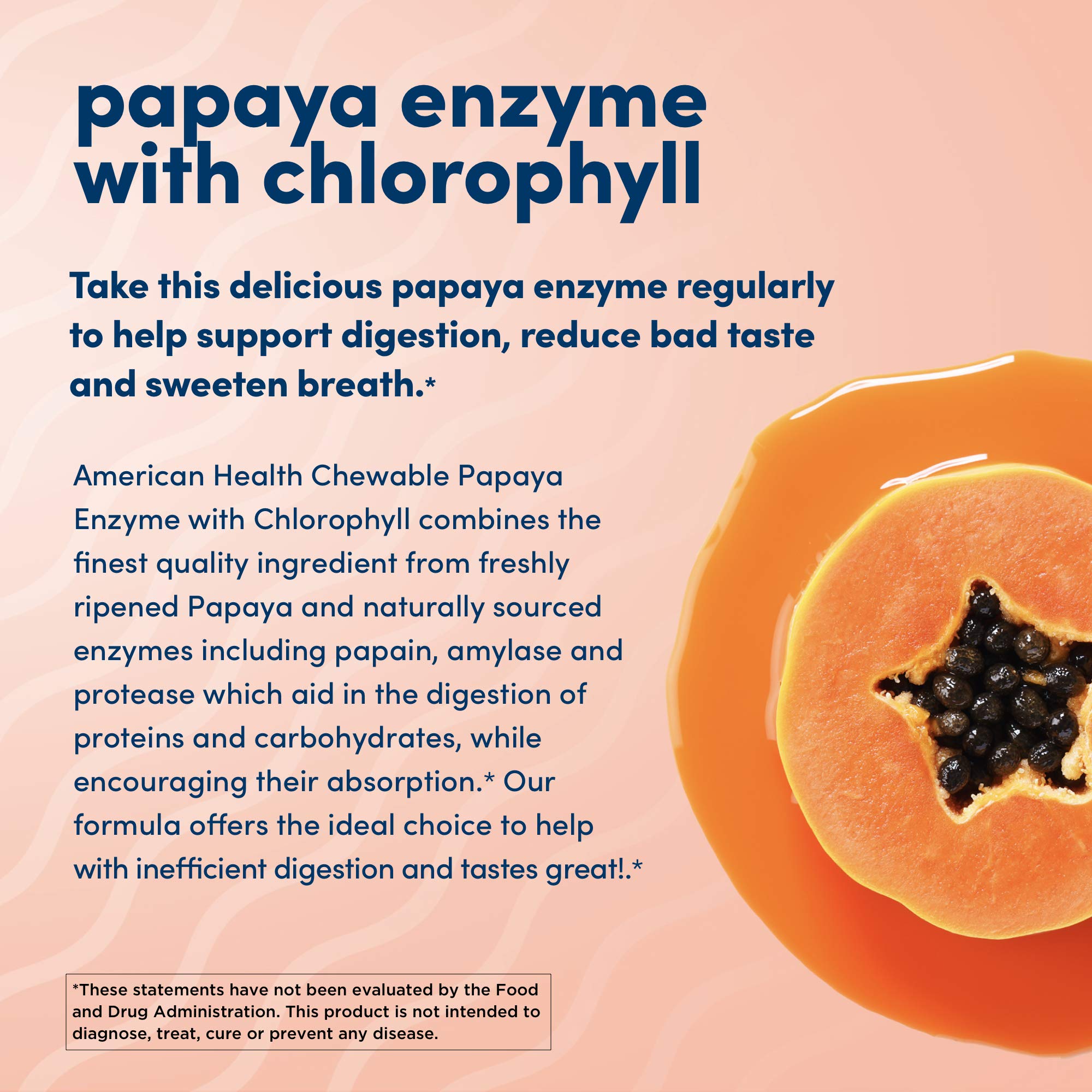 American Health Chewable Papaya Enzyme with Chlorophyll 600 Chwbls - PrimeBioHealth - canada supplements