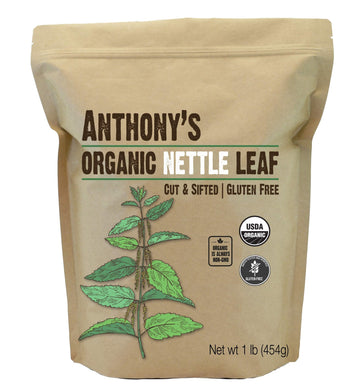 Anthony's Organic Nettle Leaf, 1 lb, Gluten Free, Non GMO, Cut & Sifted, Non Irradiated, Keto Friendly - PrimeBioHealth - canada supplements