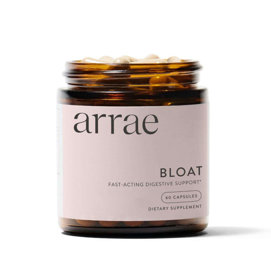 Arrae Fast-Acting Bloating Relief Digestive Enzymes, All Natural Bloat, Gas & Indigestion Relief Capsules, 60 Count - PrimeBioHealth - canada supplements