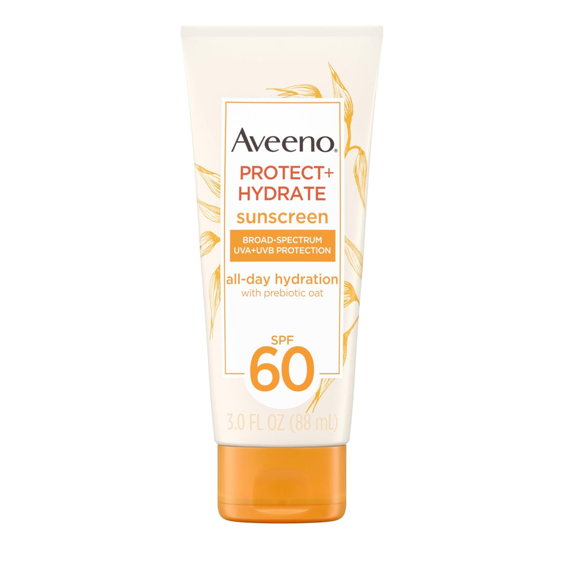 Aveeno Protect + Hydrate Moisturizing Body Sunscreen Lotion with Broad Spectrum SPF 60 & Prebiotic Oat, Weightless & Refreshing Feel - PrimeBioHealth - canada supplements