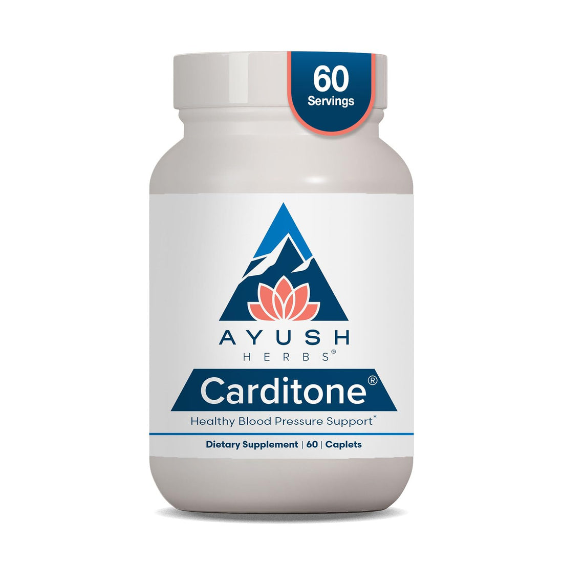 Ayush Herbs Carditone - Natural Heart Health Supplement for Women & Men, BP Formula, Holistic Heart Support with Rauwolfia, Arjuna, Calcium - PrimeBioHealth - canada supplements
