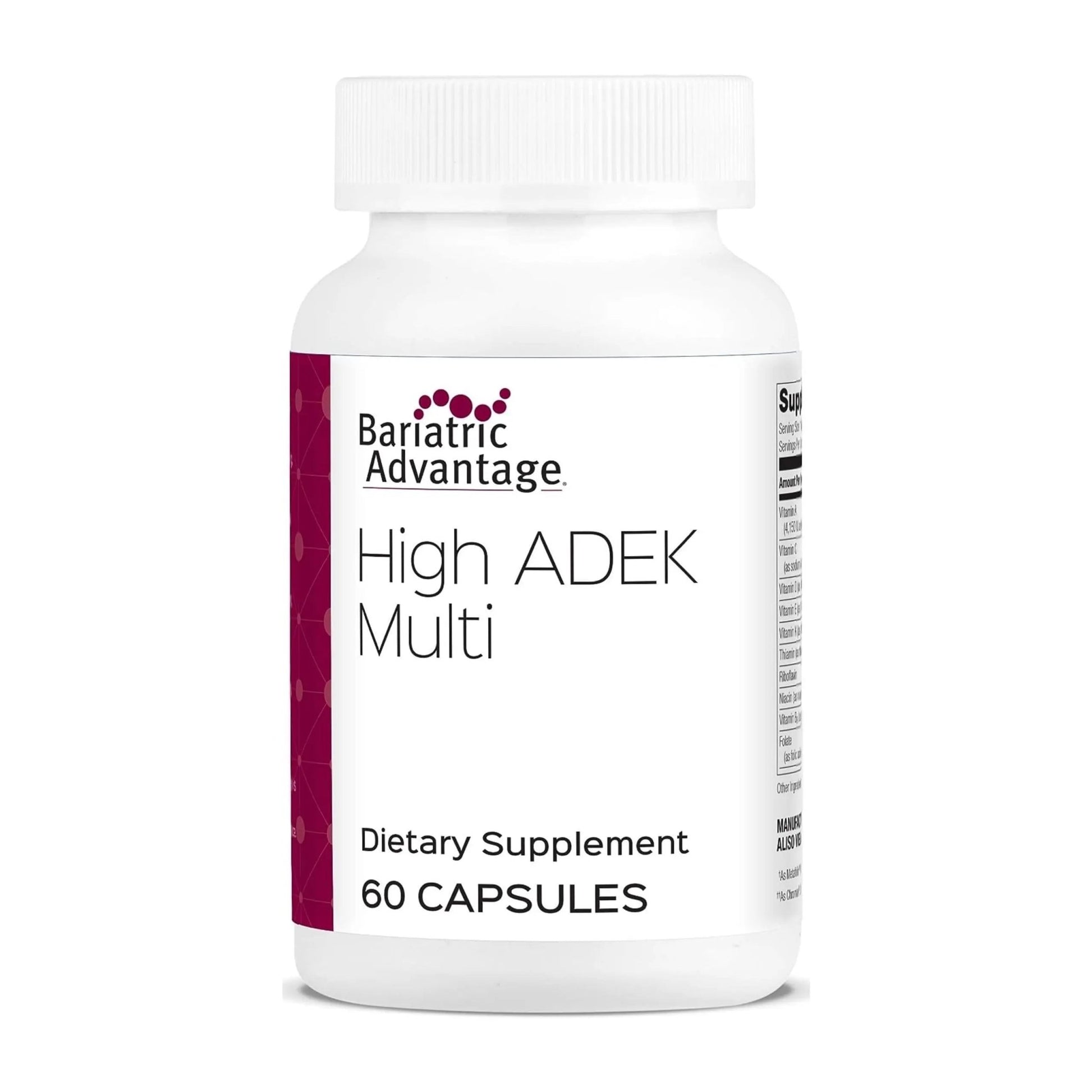 Bariatric Advantage High ADEK Multi - for Bariatric Surgery Patients - Multivitamin with Vitamins A, D, E, K & Trace Minerals - PrimeBioHealth - canada supplements