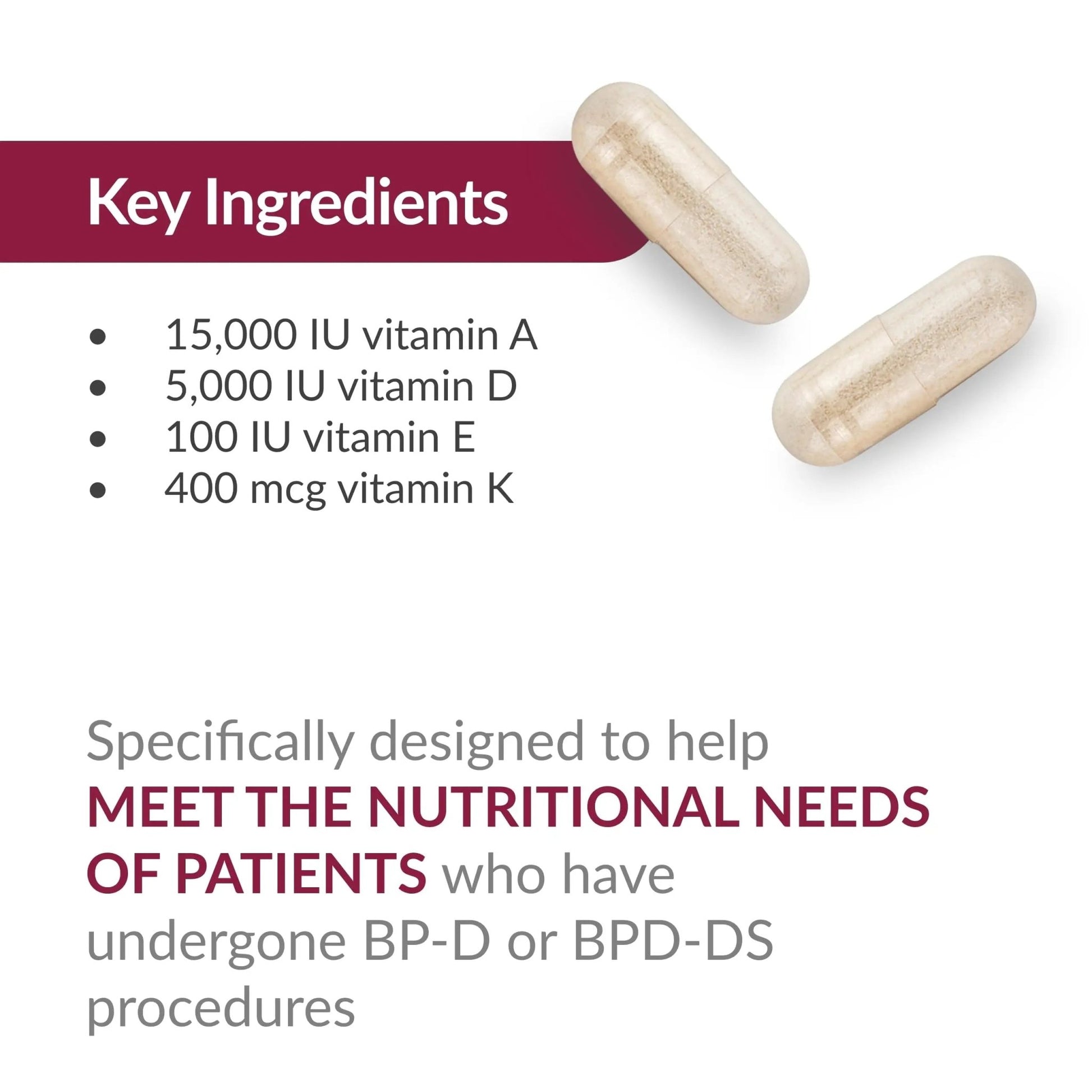 Bariatric Advantage High ADEK Multi - for Bariatric Surgery Patients - Multivitamin with Vitamins A, D, E, K & Trace Minerals - PrimeBioHealth - canada supplements