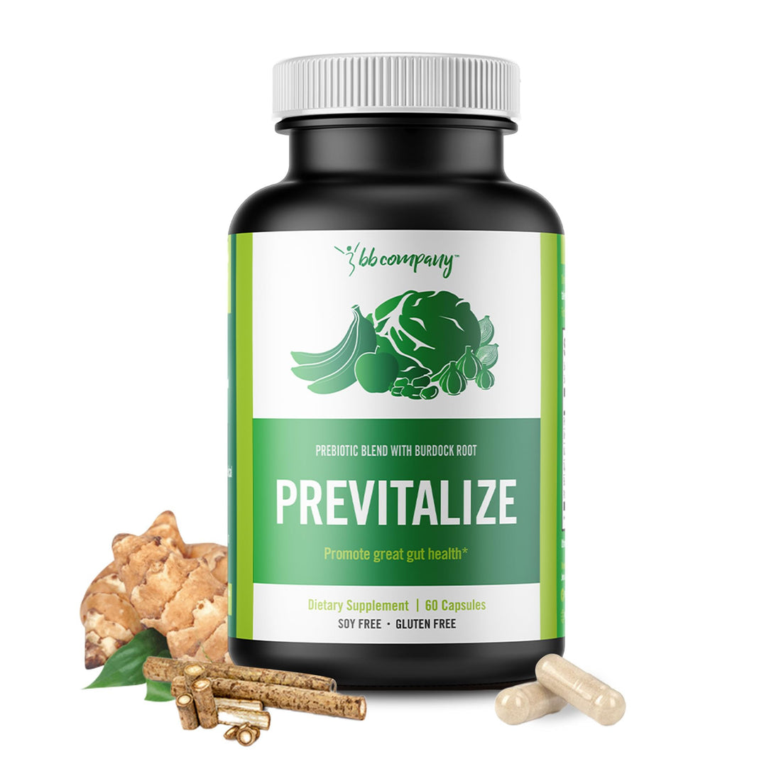 BB Company Previtalize | Prebiotics for Women, Prebiotic Fiber for Gut Health, Digestive Health | Food for Good Probiotics - PrimeBioHealth - canada supplements