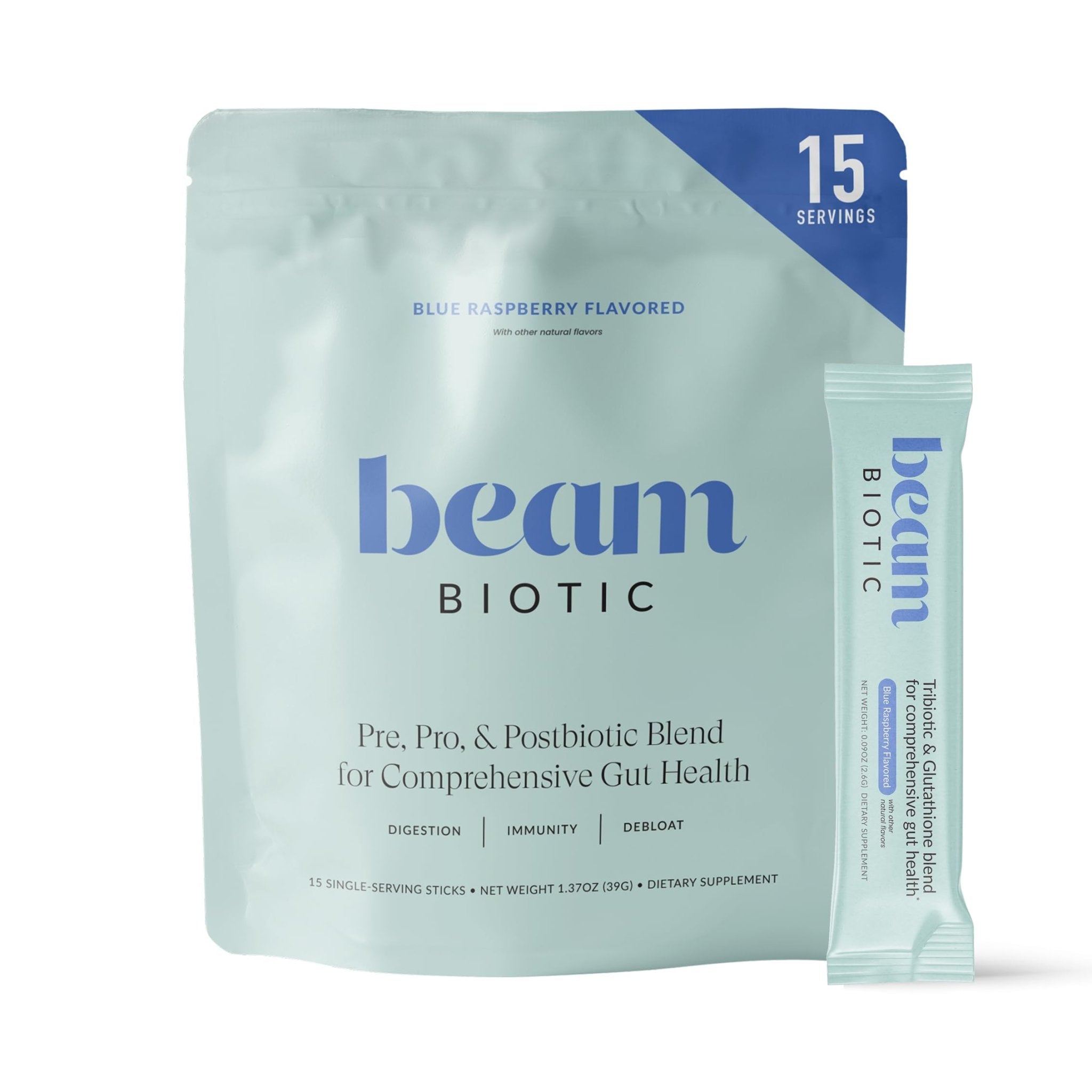 Beam Biotic Probiotics for Women – Gut Health & Digestive Health Powder with Pre, Pro & Postbiotics + Glutathione, Daily Probiotic Drink for Bloating Relief & Gut Balance - PrimeBioHealth - canada supplements