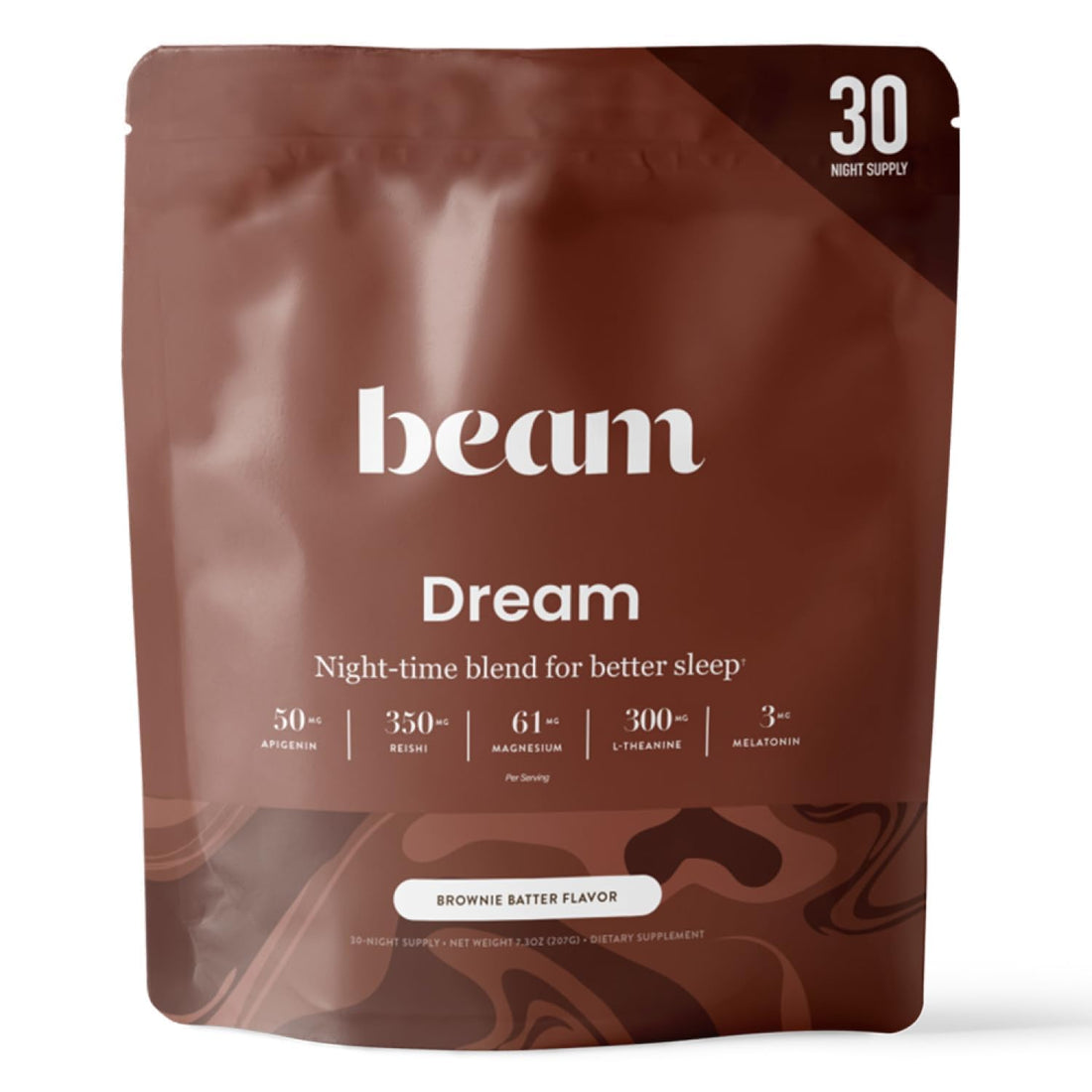 Beam Dream Sleep Powder – Sleep Aid for Adults with Melatonin, Magnesium, L-Theanine, Reishi Mushroom & Apigenin Sleep Supplement, Sleepy Cocoa Bedtime - PrimeBioHealth - canada supplements