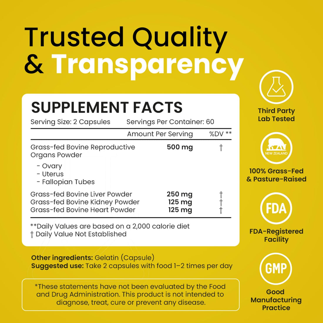 Beef Organ Supplement for Women – Grass Fed Liver, Uterus, Ovary, Heart, Kidney – 30+ Nutrients to Support Hormone Balance, Cycle Health, Energy, Immunity - PrimeBioHealth - canada supplements