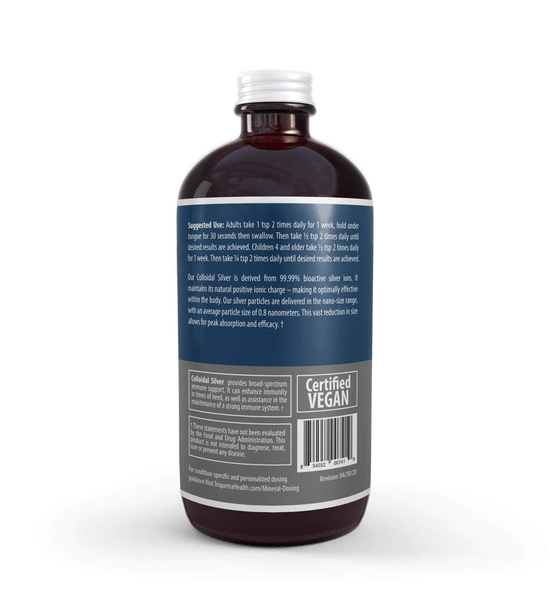 Bioactive Colloidal Silver - 8 oz, Glass Bottle, Vegan, Safe Doses with Highest Effectiveness - Nano Ions, 30 PPM - Immune Support (48 Servings) - PrimeBioHealth - canada supplements