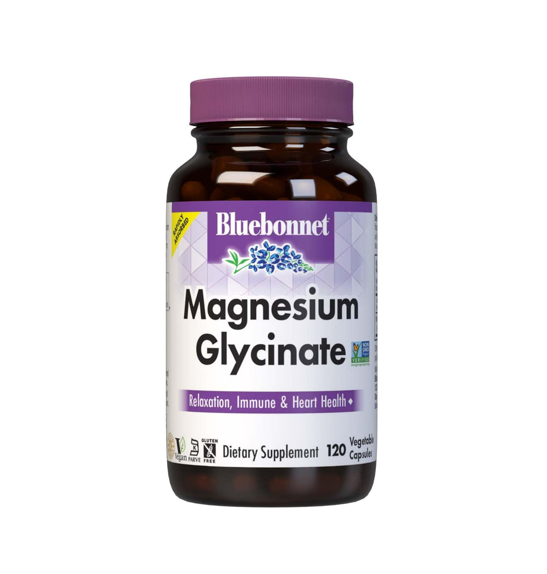 Bluebonnet Nutrition Magnesium Glycinate 400mg Maximum Absorption Mineral Complex Supports Energy Production & Enzyme Function - Non-GMO - PrimeBioHealth - canada supplements