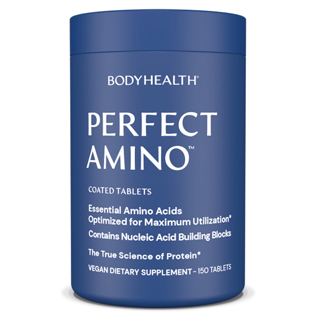 BodyHealth PerfectAmino (150 ct) Easy to Swallow Tablets, Essential Amino Acids Supplement with BCAAs, Vegan Protein for Pre/Post Workout & Muscle Recovery with Lysine - PrimeBioHealth - canada supplements