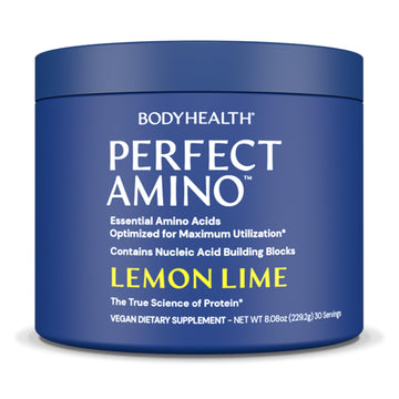 BodyHealth PerfectAmino Powder - EAA Powder for Pre and Post Workout - Amino Acid Energy Drink for Men and Women to Support Lean Muscle and Recovery - PrimeBioHealth - canada supplements