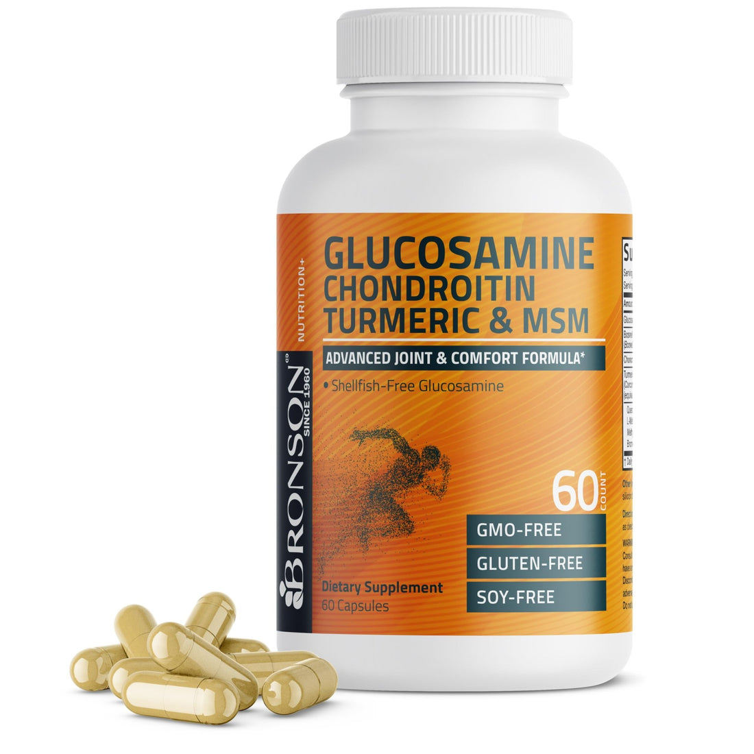 Bronson Glucosamine Chondroitin Turmeric & MSM Advanced Joint & Cartilage Formula, Supports Healthy Joints - PrimeBioHealth - canada supplements