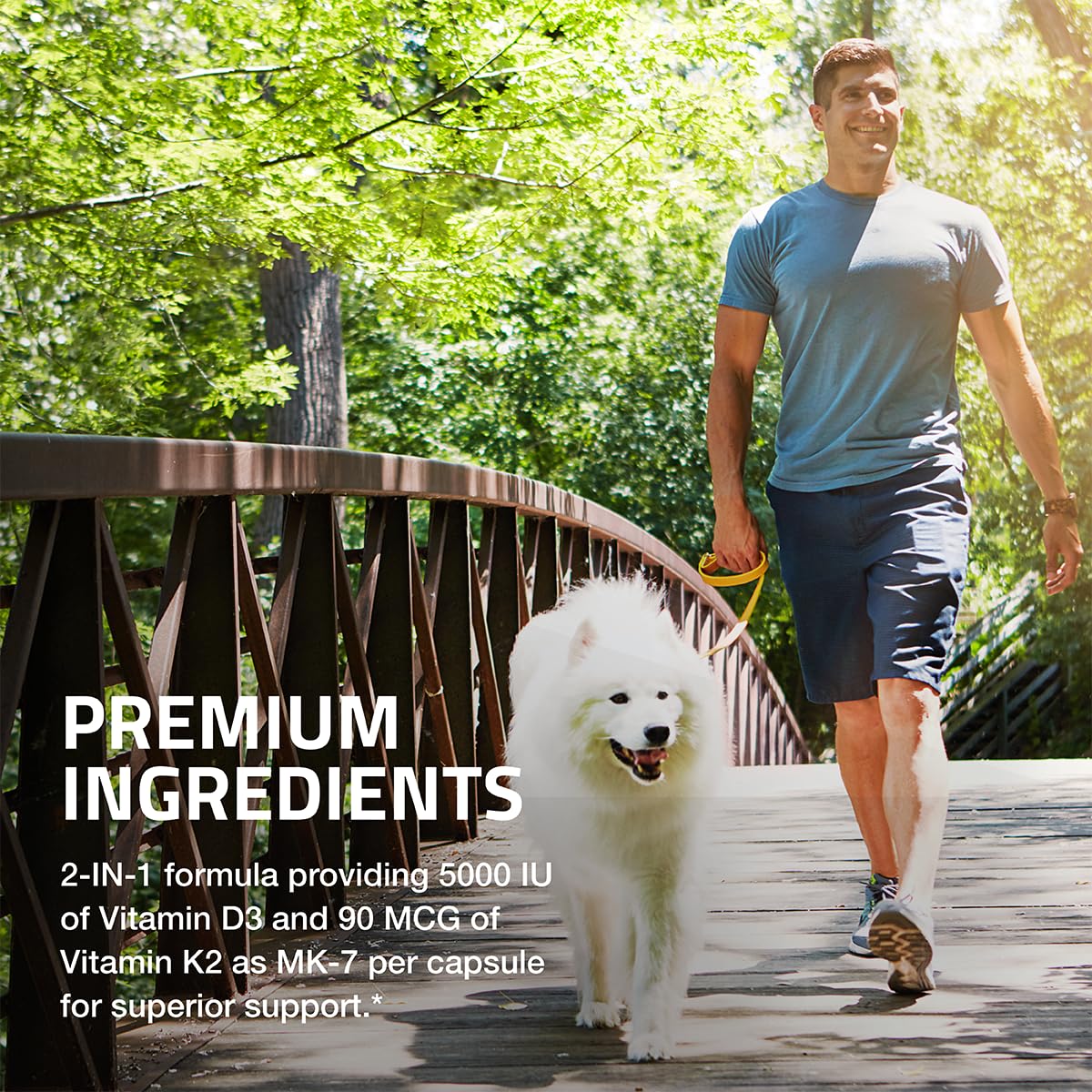 Bronson Vitamin K2 D3 (MK7) Supplement Non-GMO Formula Vitamin D3 5000IU (125 mcg) & 90 mcg K2 MK-7 - PrimeBioHealth - canada supplements