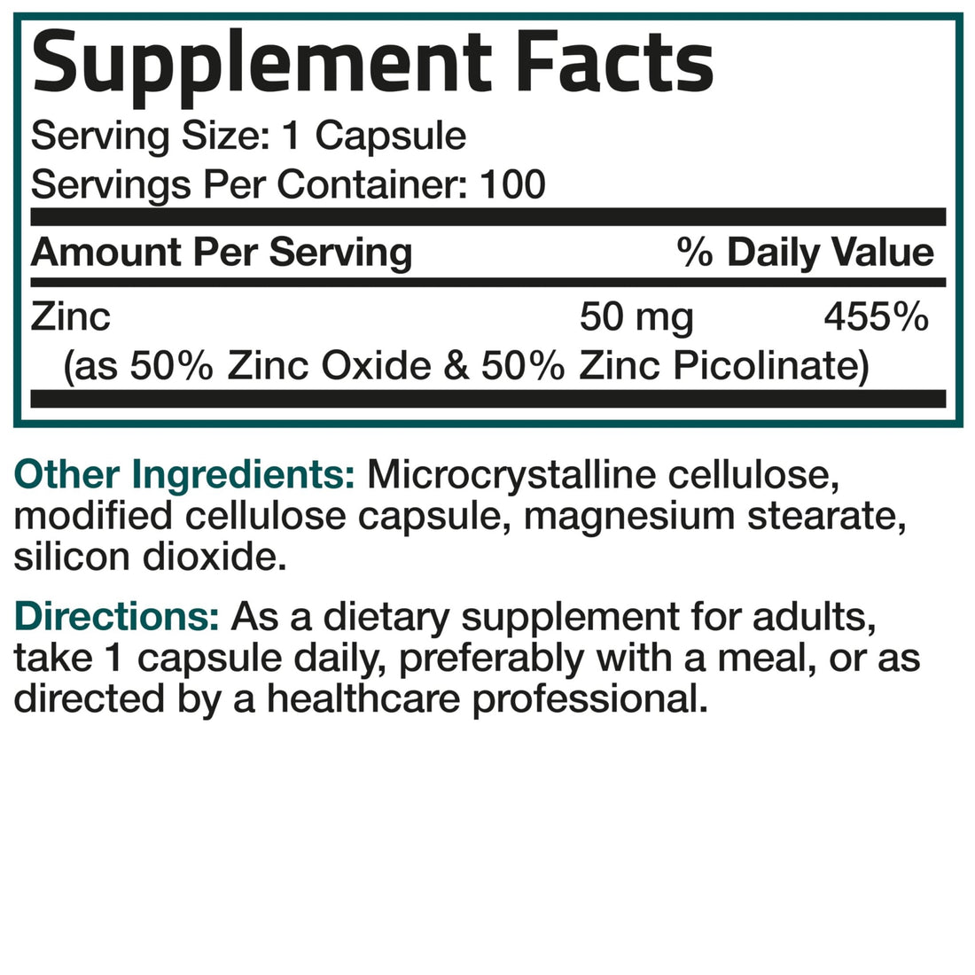 Bronson Zinc 50mg Complex High Potency Immune Support Supplement & Antioxidant and Skin Health - PrimeBioHealth - canada supplements