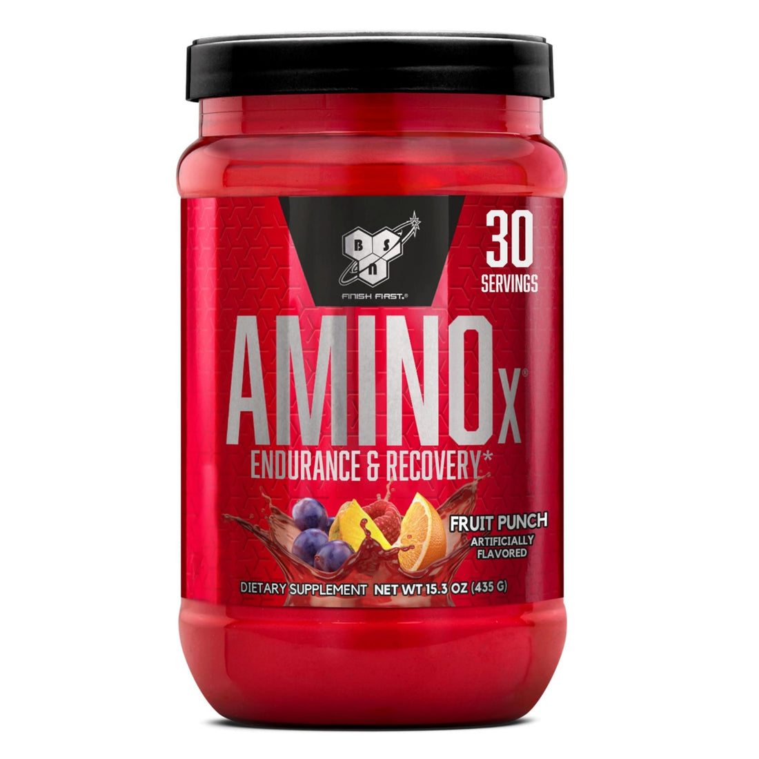 BSN Amino X Muscle Recovery & Endurance Powder, BCAAs, 10 Grams of Amino Acids, Keto Friendly, Caffeine-Free, Support Endurance, Zero Sugar, Fruit Punch, 30 servings, - PrimeBioHealth - canada supplements