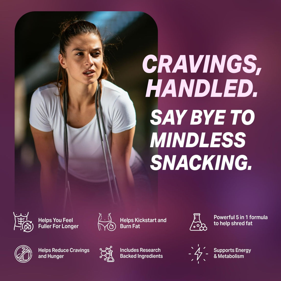 ByeBye Cravings Appetite Suppressant - Supports Pathway Function, Weight Pills for Women & Fat Burner + Appetite Suppressant | 3rd Party Tested Supplement - PrimeBioHealth - canada supplements