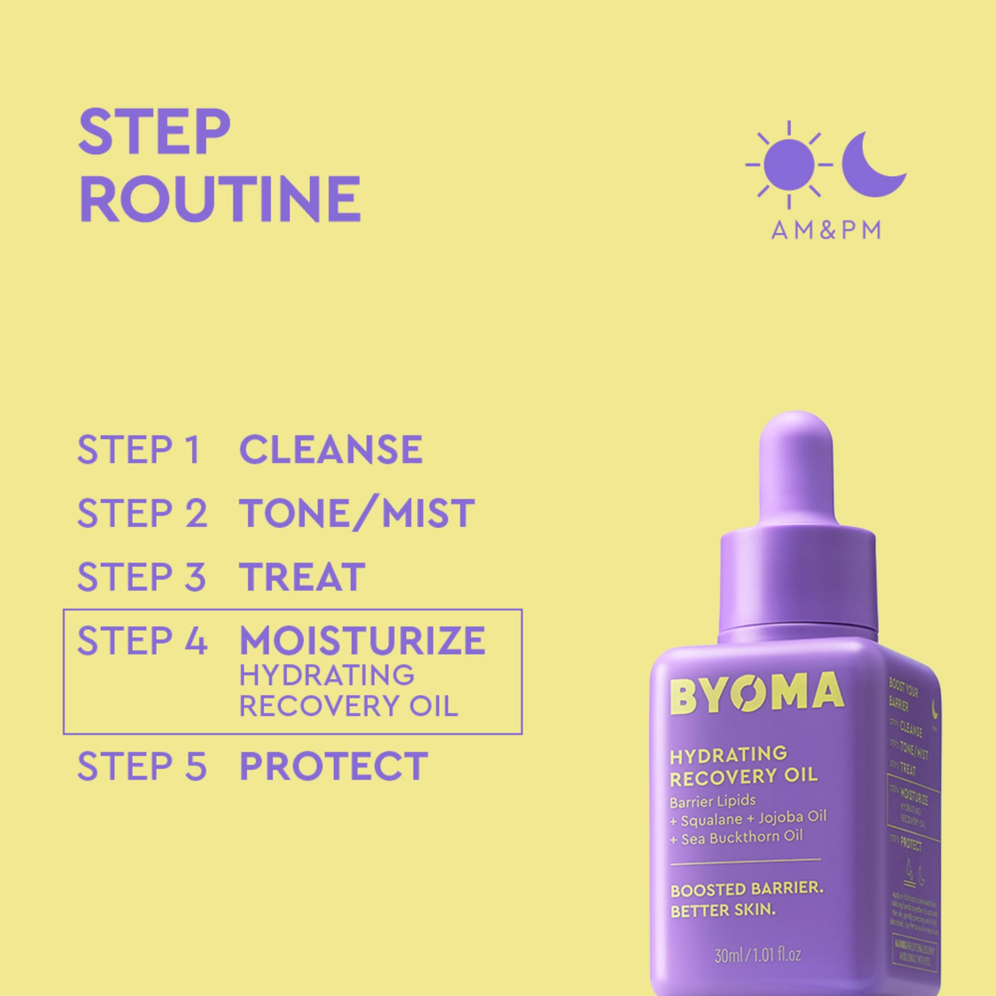 BYOMA Hydrating Recovery Oil - Luxury Face Oil with Squalane, Jojoba Oil & Seabuckthorn Oil - Instant Radiant and Glowy Skin - PrimeBioHealth - canada supplements