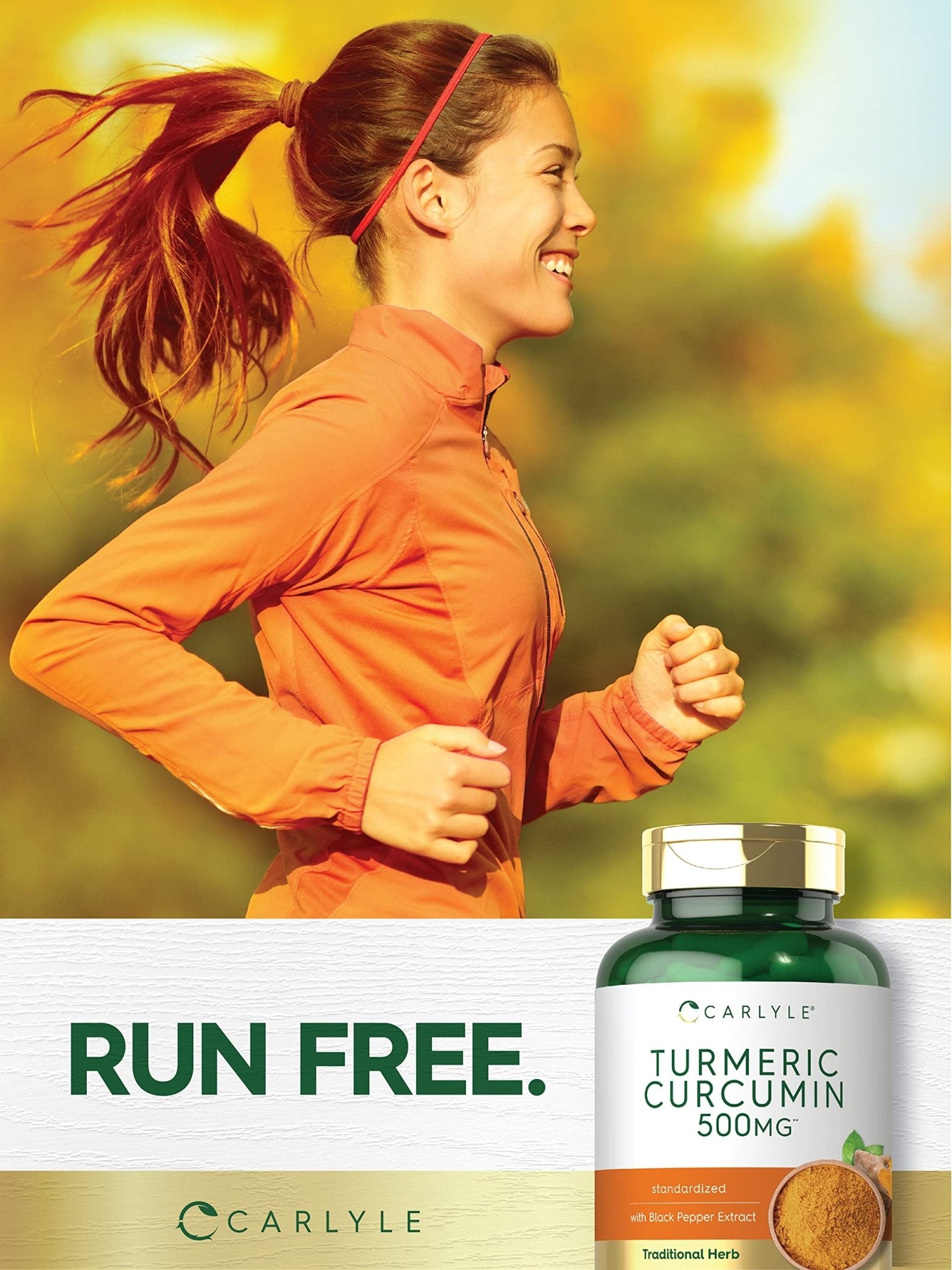 Carlyle Turmeric Curcumin Supplement | 180 Capsules | with Black Pepper Extract | Non-GMO & Gluten Free - PrimeBioHealth - canada supplements