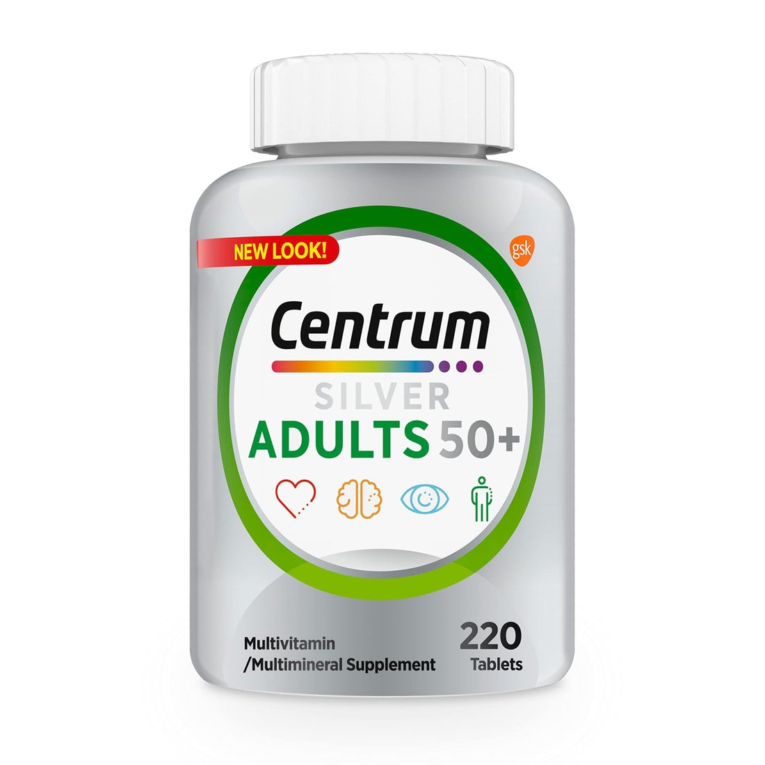Centrum Silver Multivitamin for Adults 50 Plus, Multivitamin/Multimineral Supplement, Vitamin D3, B Vitamins, Gluten Free, Non-GMO Ingredients - PrimeBioHealth - canada supplements