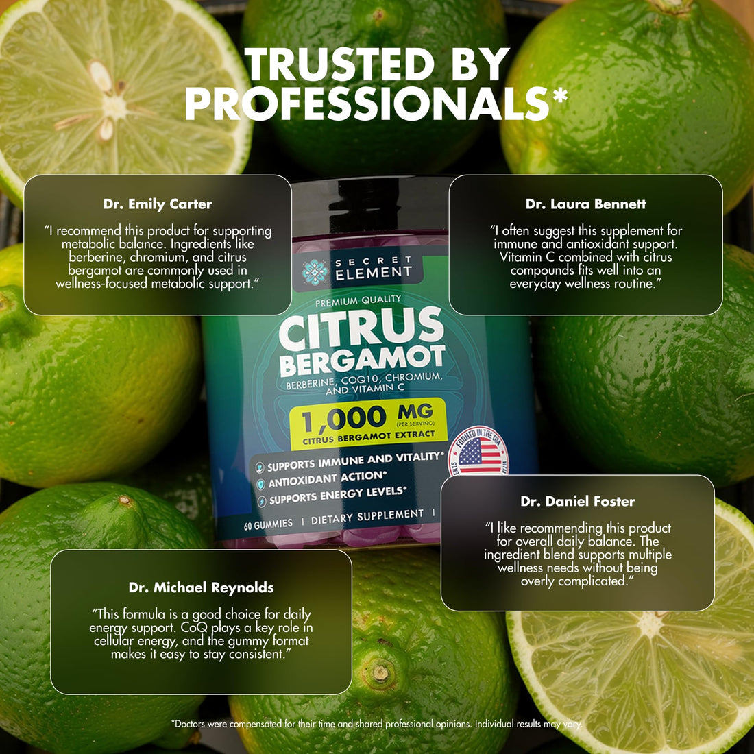 Citrus Bergamot 1000MG Gummies for Women and Men, Citrus Bergamot Extract with Berberine, CoQ10, Chromium & Vitamin C, Metabolic & Antioxidant Support, - PrimeBioHealth - canada supplements