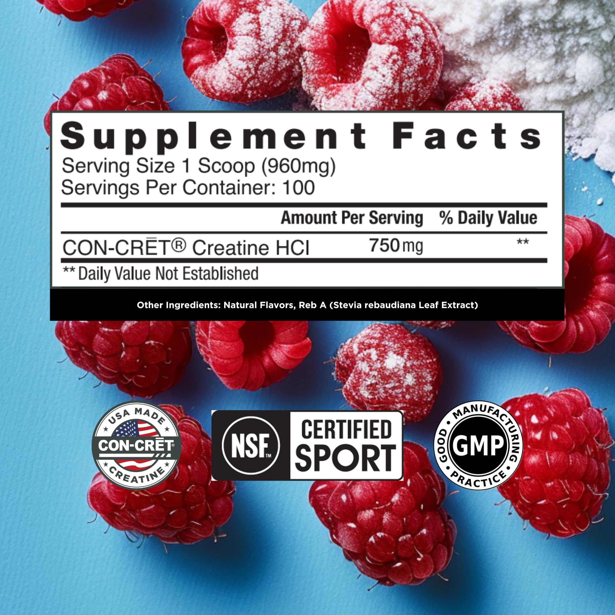 CON-CRET Creatine HCl Powder | Muscle, Cognitive, Cellular Energy Support | No Bloating or Cramps | USA Made & NSF Certified - PrimeBioHealth - canada supplements