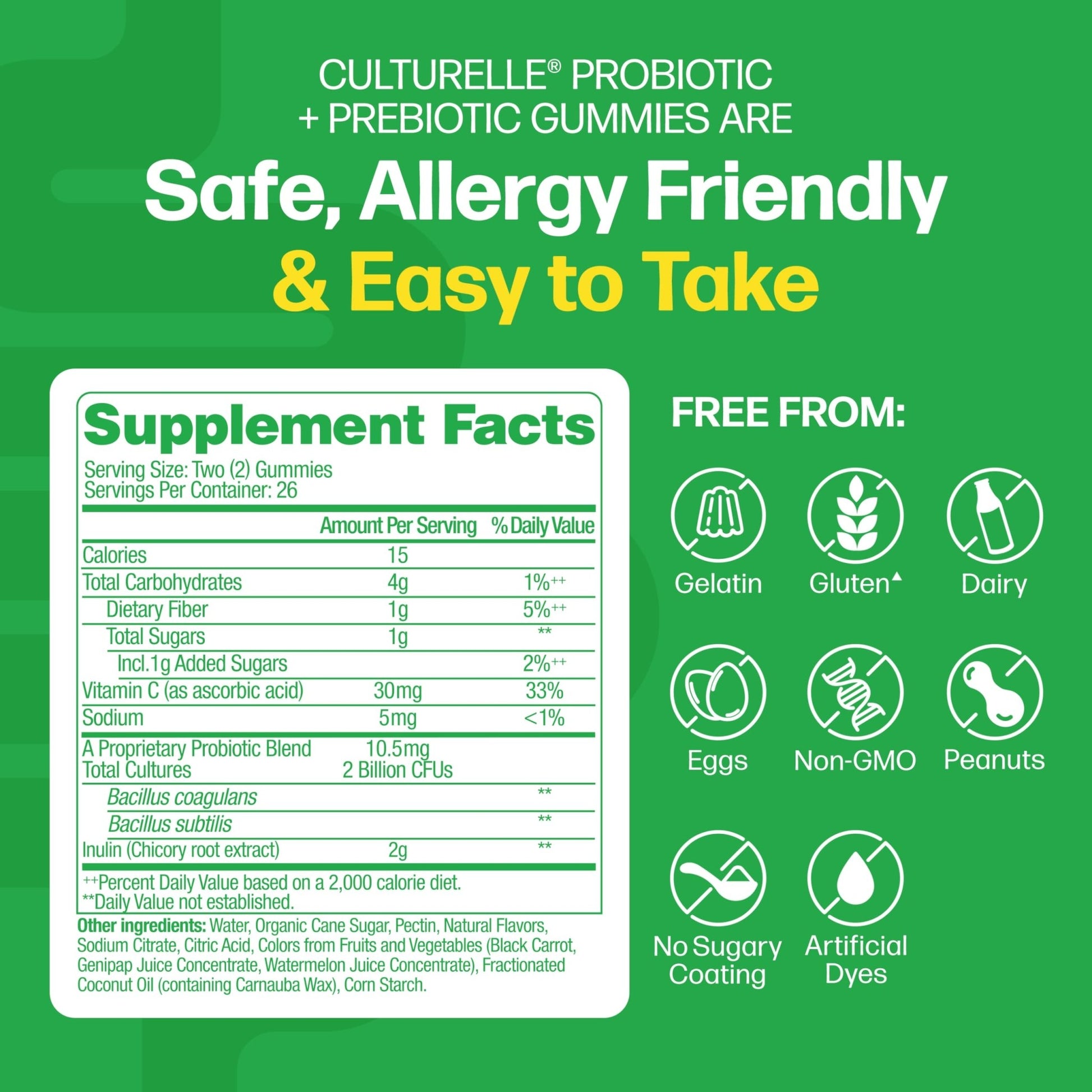 Culturelle Daily Probiotic Gummies for Women & Men, Berry Flavor, 52 Count, Naturally-Sourced Daily Probiotic - PrimeBioHealth - canada supplements