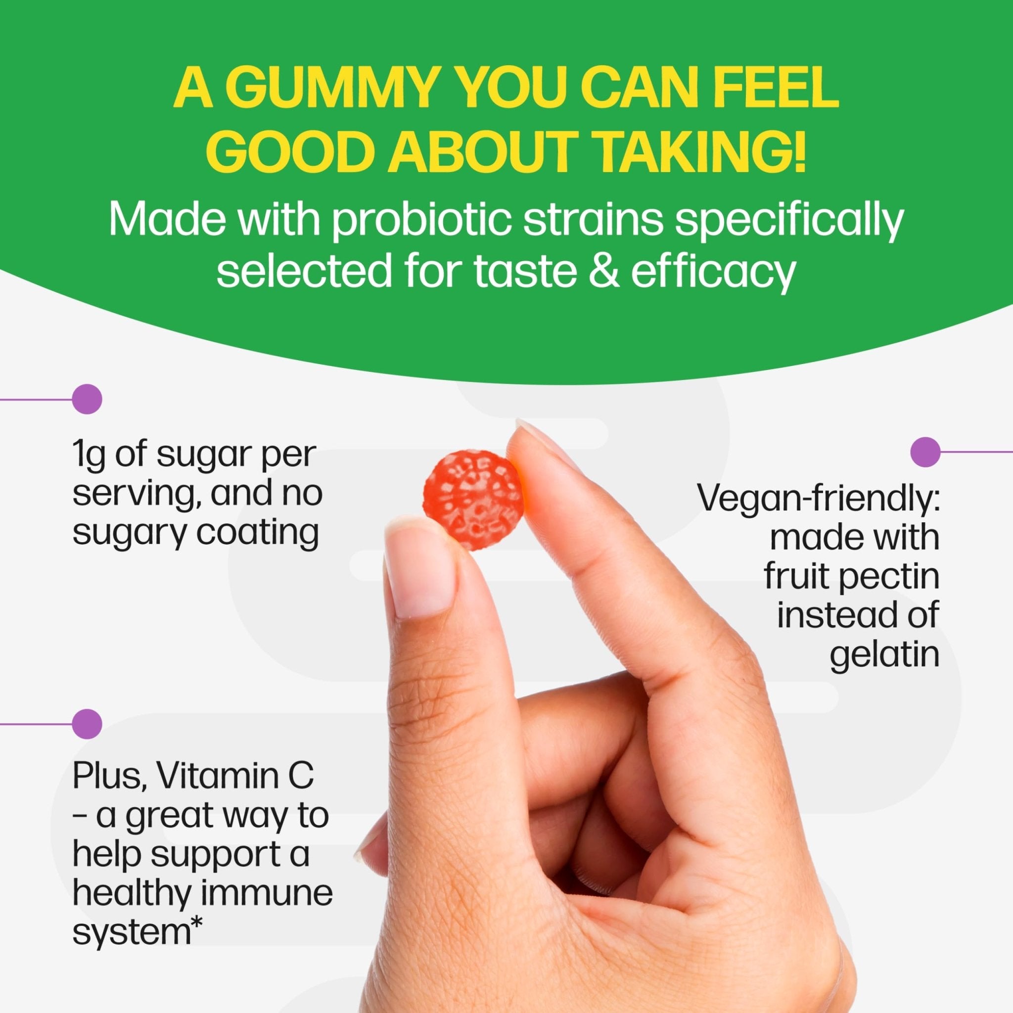 Culturelle Daily Probiotic Gummies for Women & Men, Berry Flavor, 52 Count, Naturally-Sourced Daily Probiotic - PrimeBioHealth - canada supplements