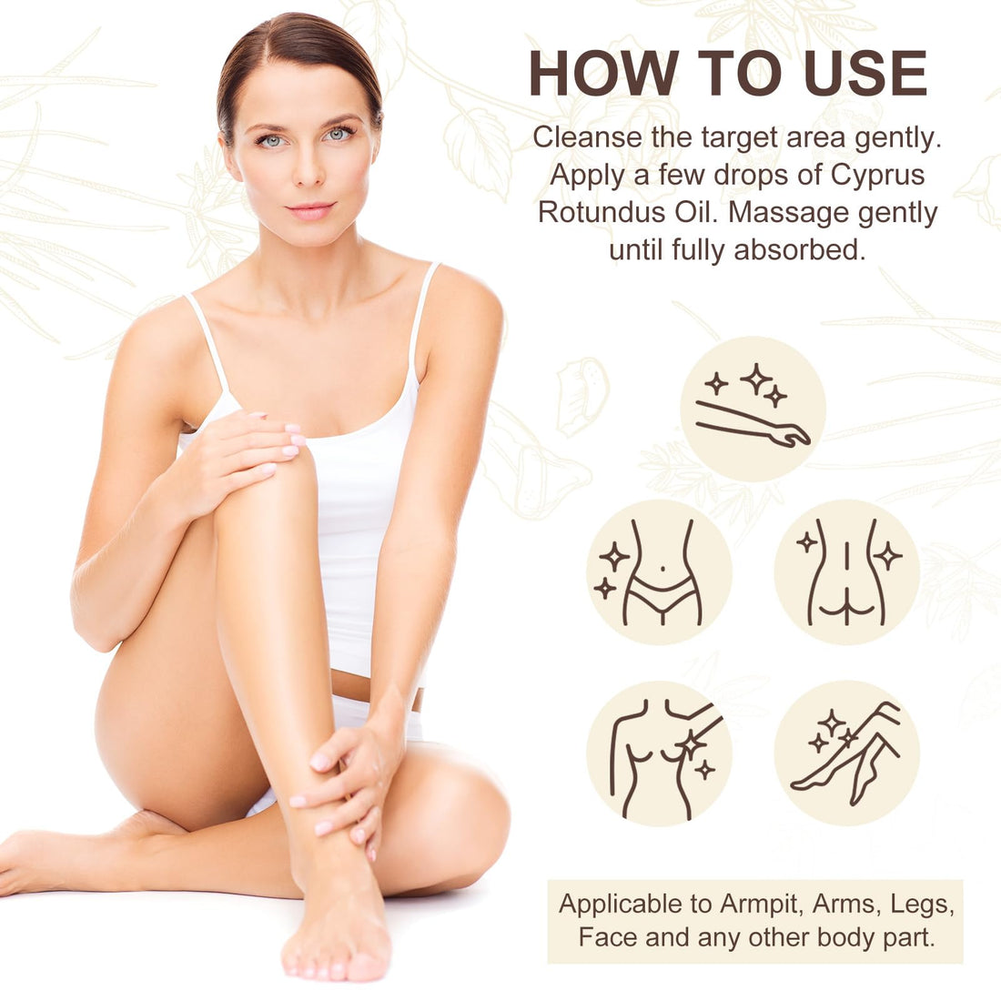 Cyperus Rotundus Oil, Natural Cyperus Rotundus Oil for Hair Removal, Reduces Unwanted Hair Growth, Moisturizes & Soothes The Skin - PrimeBioHealth - canada supplements
