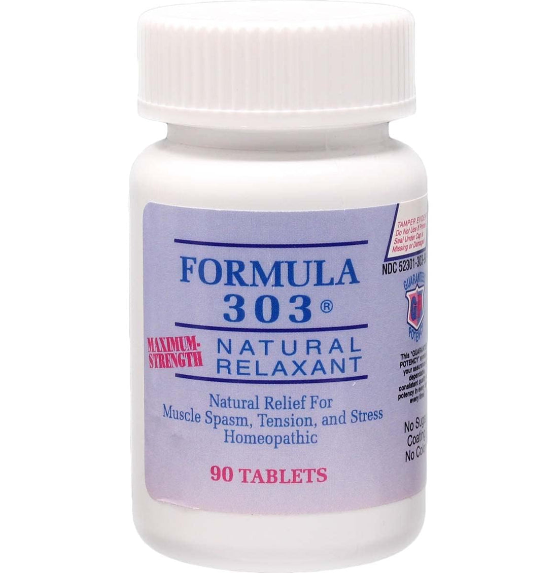 Dee CEE Labs Formula 303 Maximum Strength Tablets, 90 Tablets; All-Natural containing Magnesium for Sore Muscles - PrimeBioHealth - canada supplements