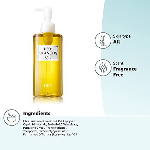 DHC Deep Cleansing Oil, Facial Cleansing Oil, Makeup Remover, Cleanses without Clogging Pores, Residue-Free - PrimeBioHealth - canada supplements