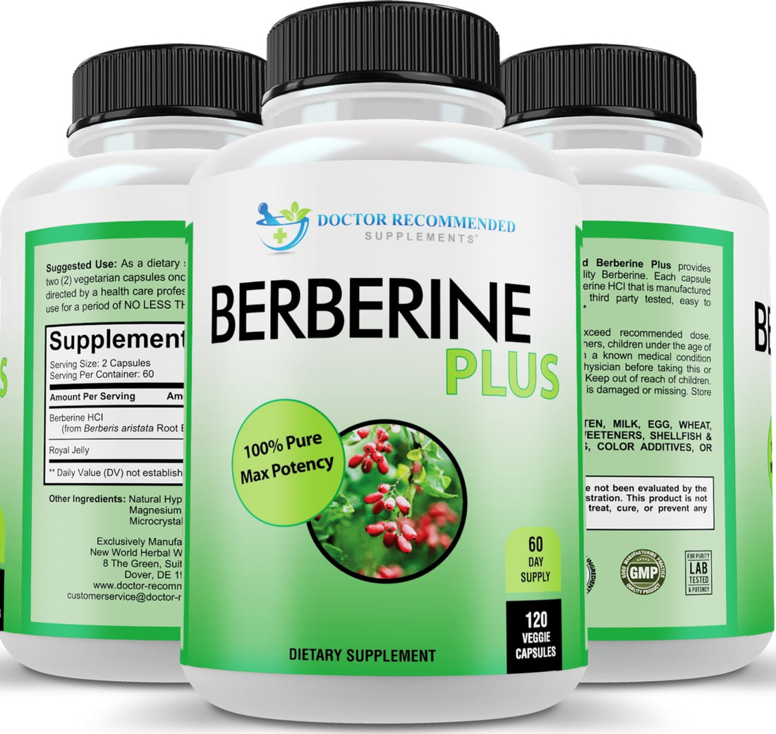DOCTOR RECOMMENDED SUPPLEMENTS Plus 1200mg Per Serving - 120 Veggie Capsules with Royal Jelly - PrimeBioHealth - canada supplements