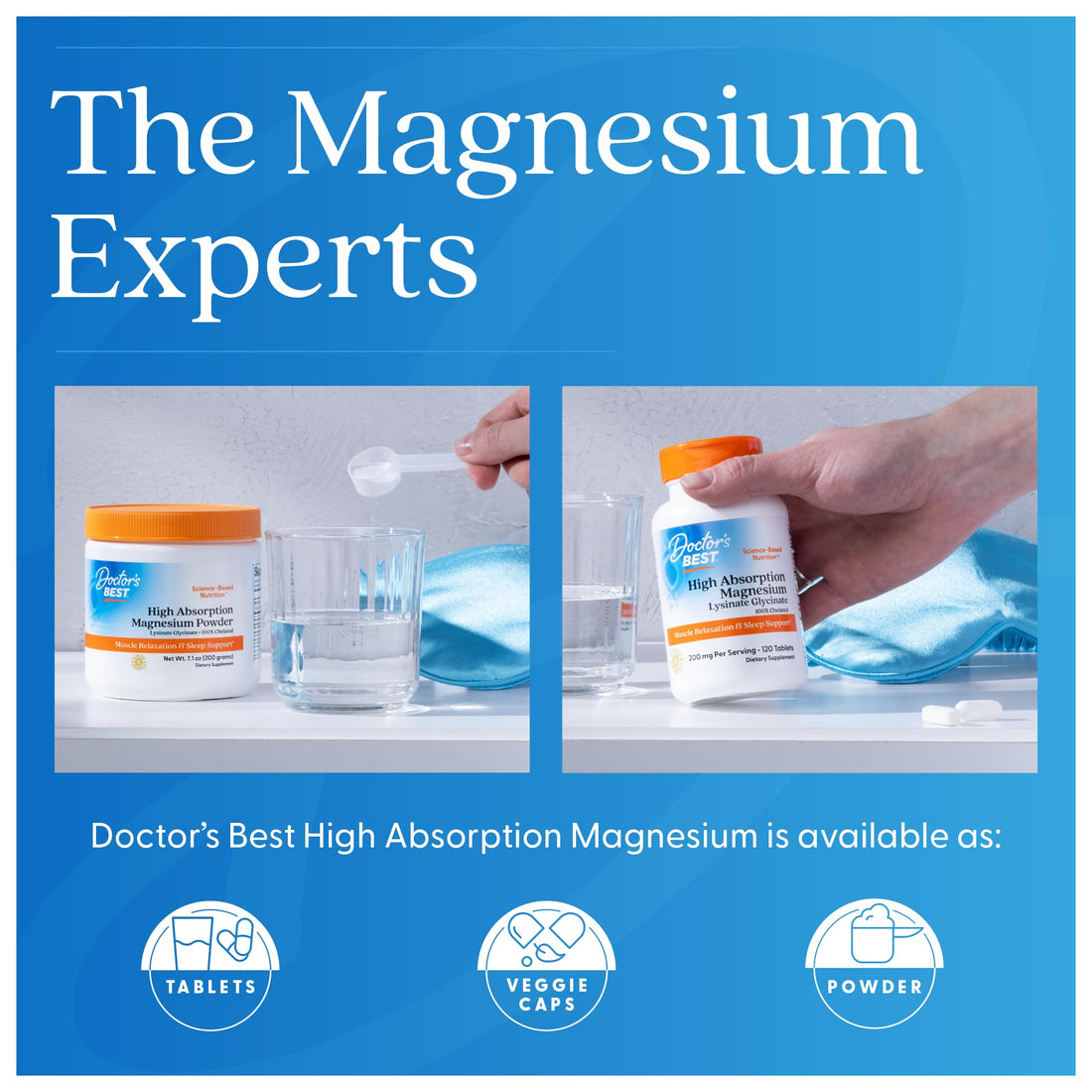 Doctor's Best High Absorption Magnesium Glycinate Lysinate Supplement for Sleep Support - Chelated Magnesium Tablets for Women & Men, 200mg per Serving - PrimeBioHealth - canada supplements
