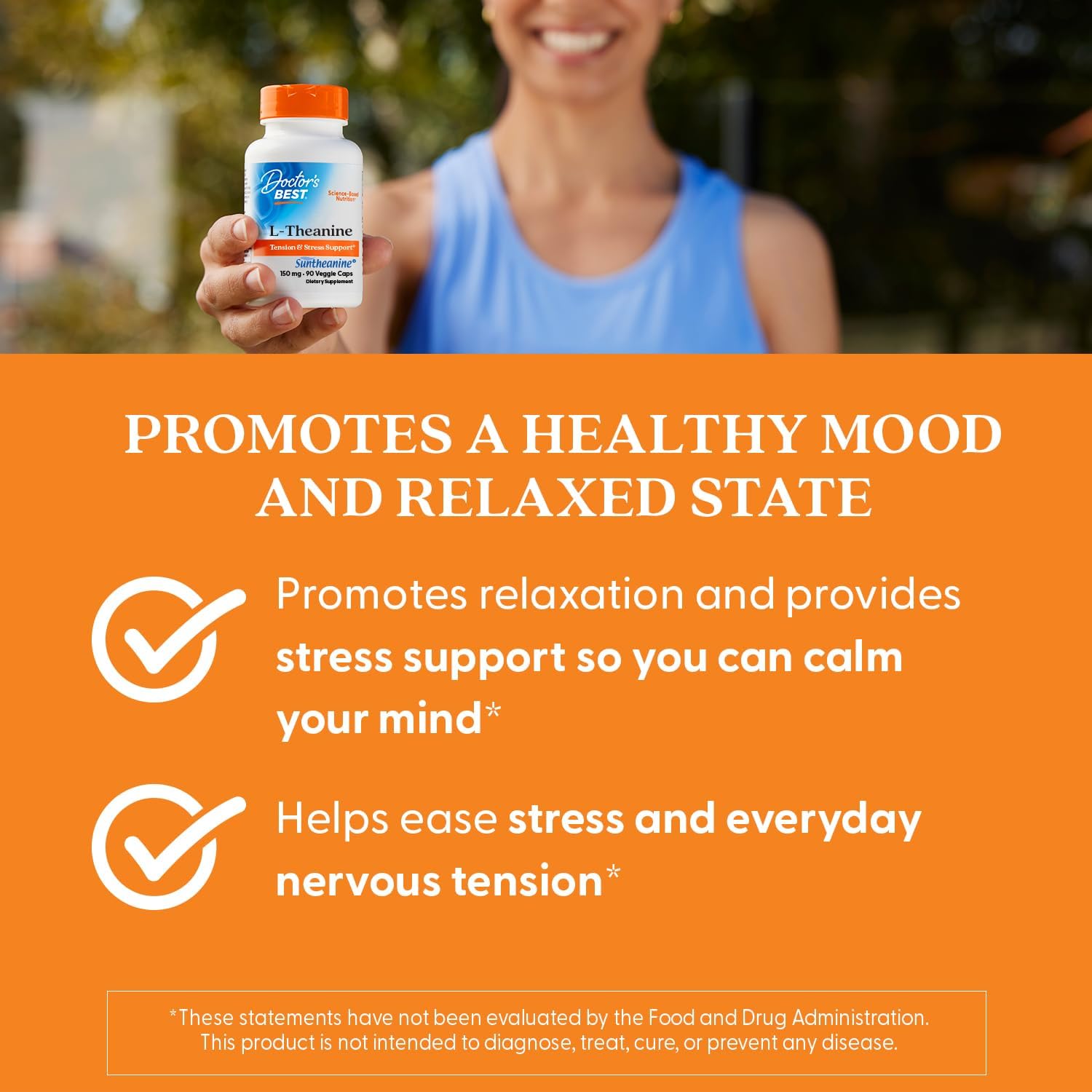 Doctor's Best L-Theanine Contains Suntheanine, Helps Reduce Stress & Sleep, Non-GMO, Gluten Free, Vegan, 150 mg (DRB-00197), 90 Count - PrimeBioHealth - canada supplements